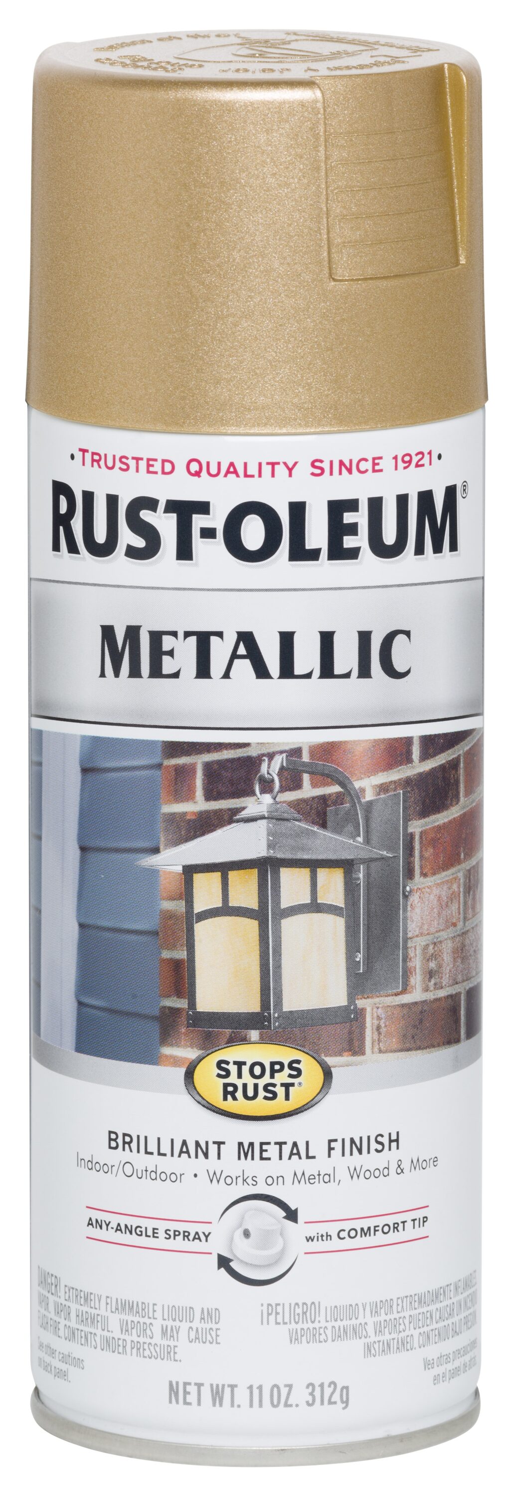 Rust-Oleum Stops Rust Gloss Warm Gold Metallic Spray Paint (NET WT