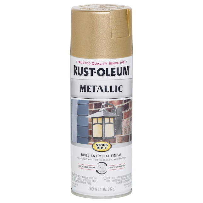 Rust-Oleum Stops Rust Gloss Warm Gold Metallic Spray Paint (NET WT