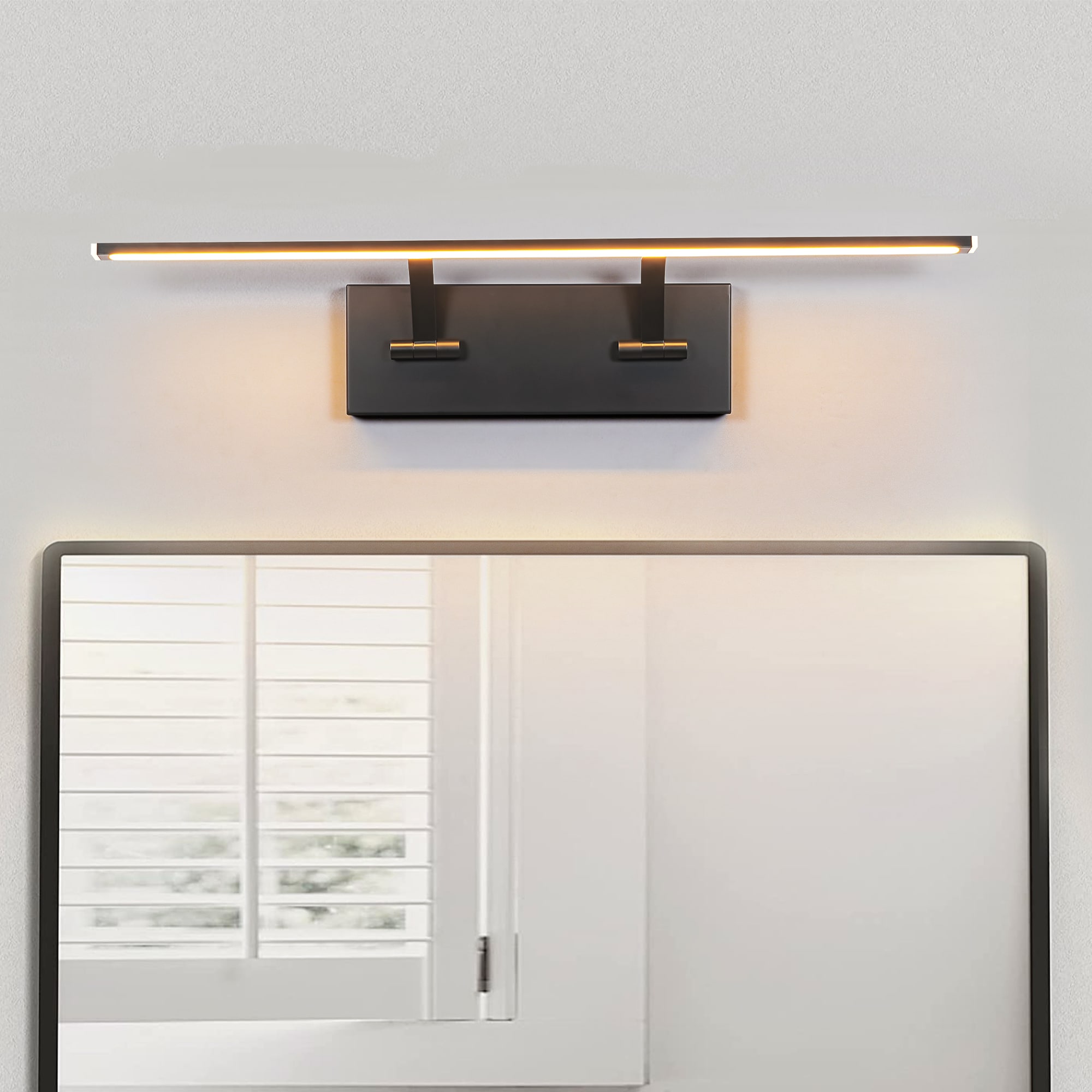 Y'INSP 1071522 Mucha 29.5-in 1 -Light Matte Black Integrated LED Modern/contemporary Vanity light