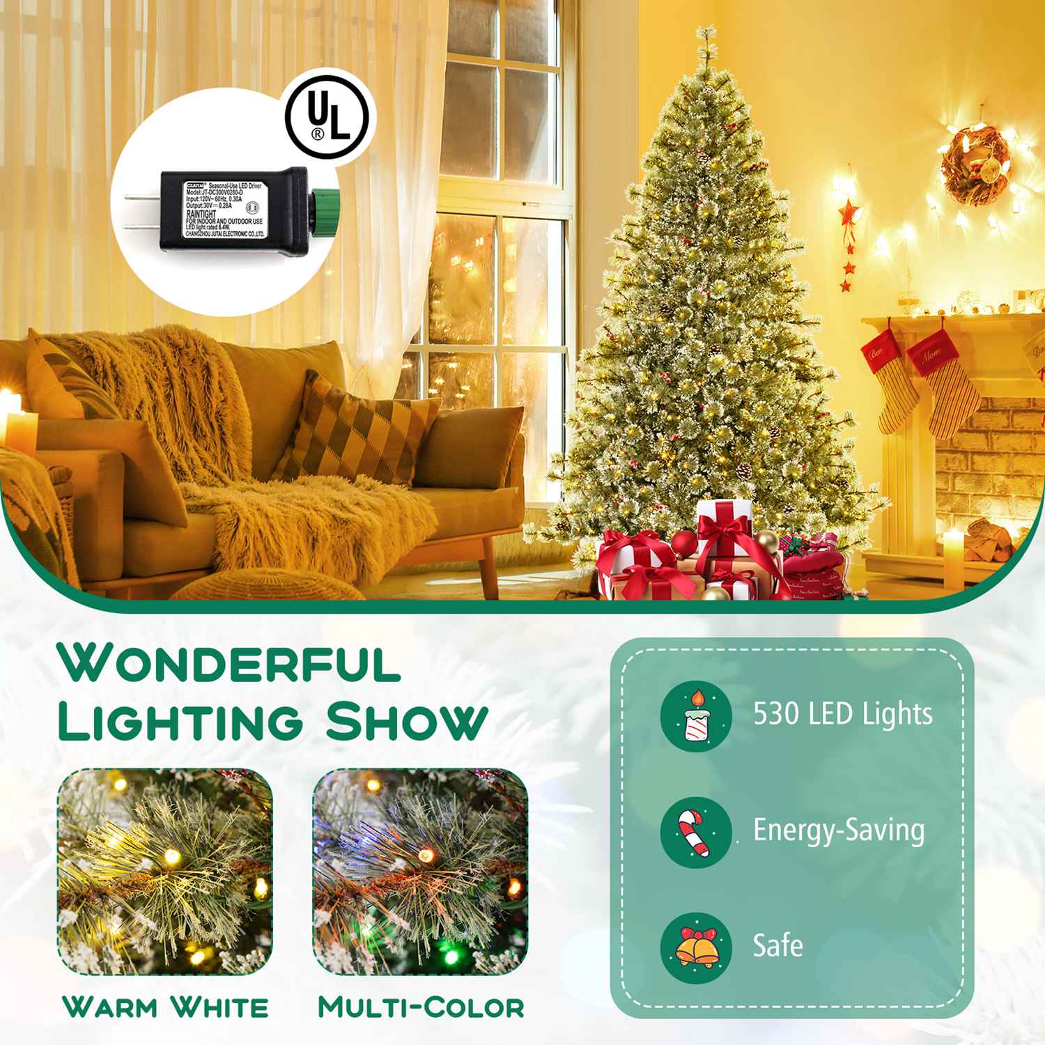 Costway HCST04647 Artificial-Christmas-Trees - View #6