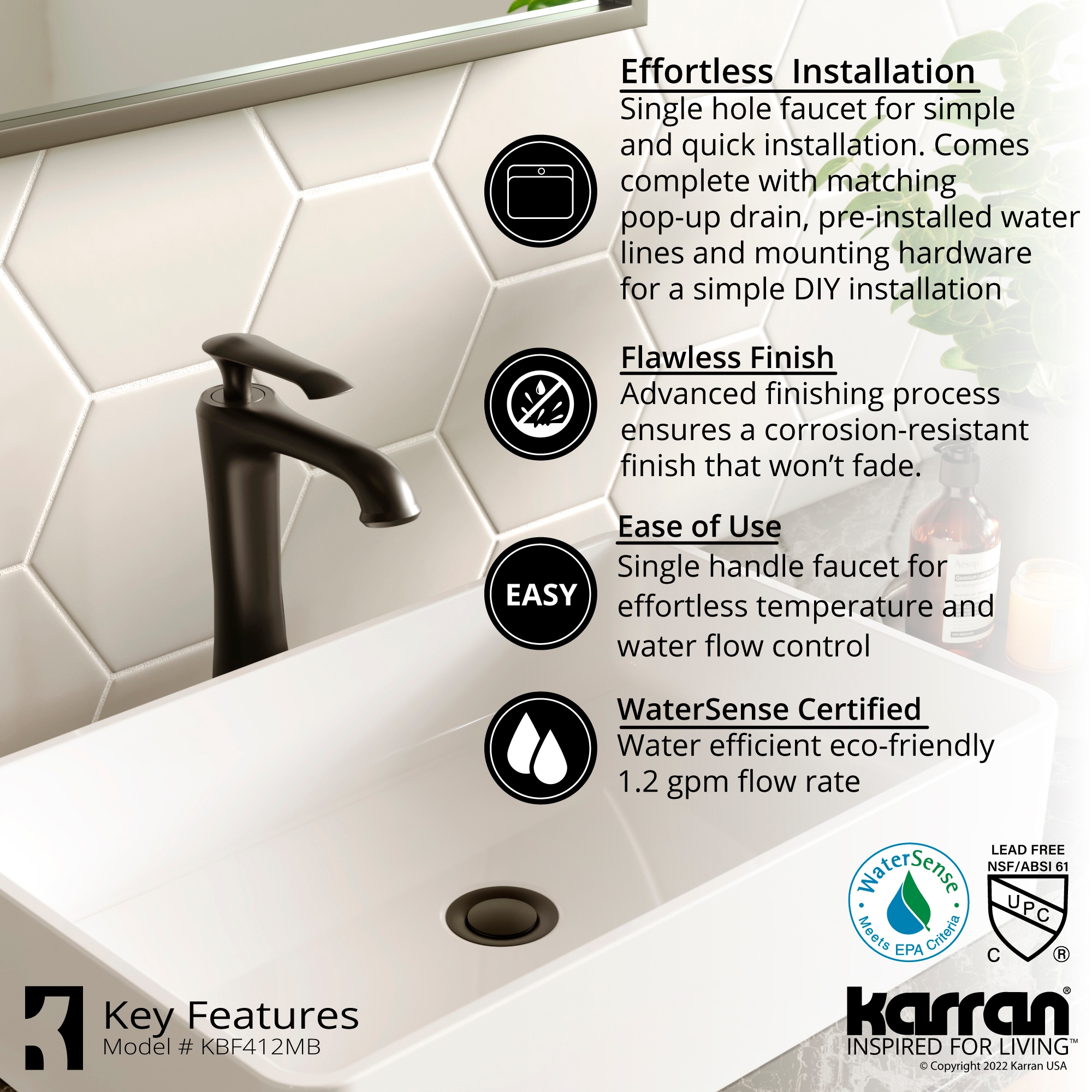Karran KBF412MB Lavatory-Faucets - View #6