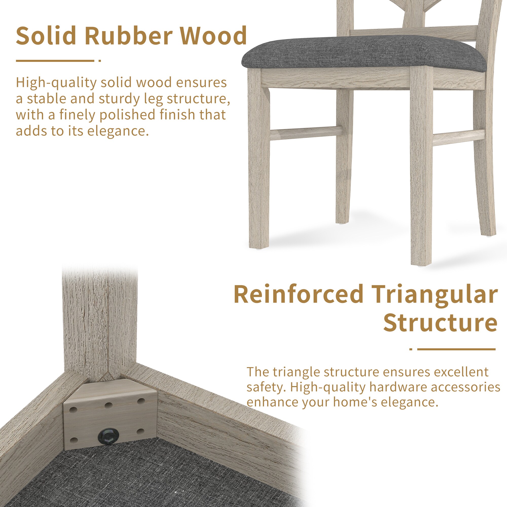 Vecelo LOEAET08&3C08GRY2P Dining-Sets - View #7