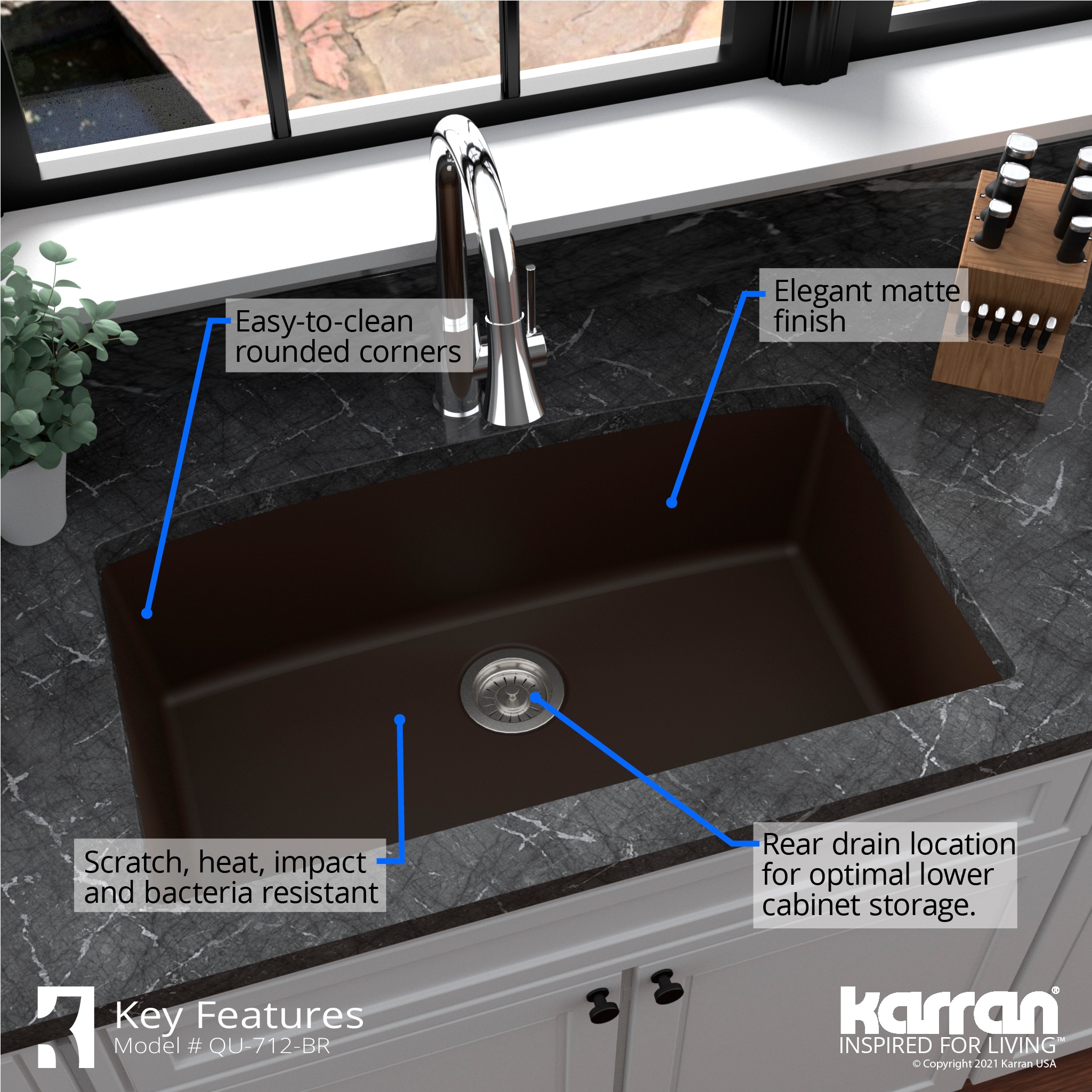 Karran QU-712-BR Kitchen-Sinks - View #7