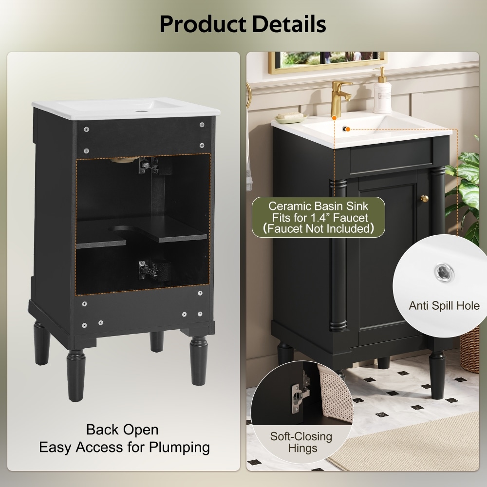 BEARSOLIM DJYC-N710P415332B Bath-Vanity-Combo - View #6