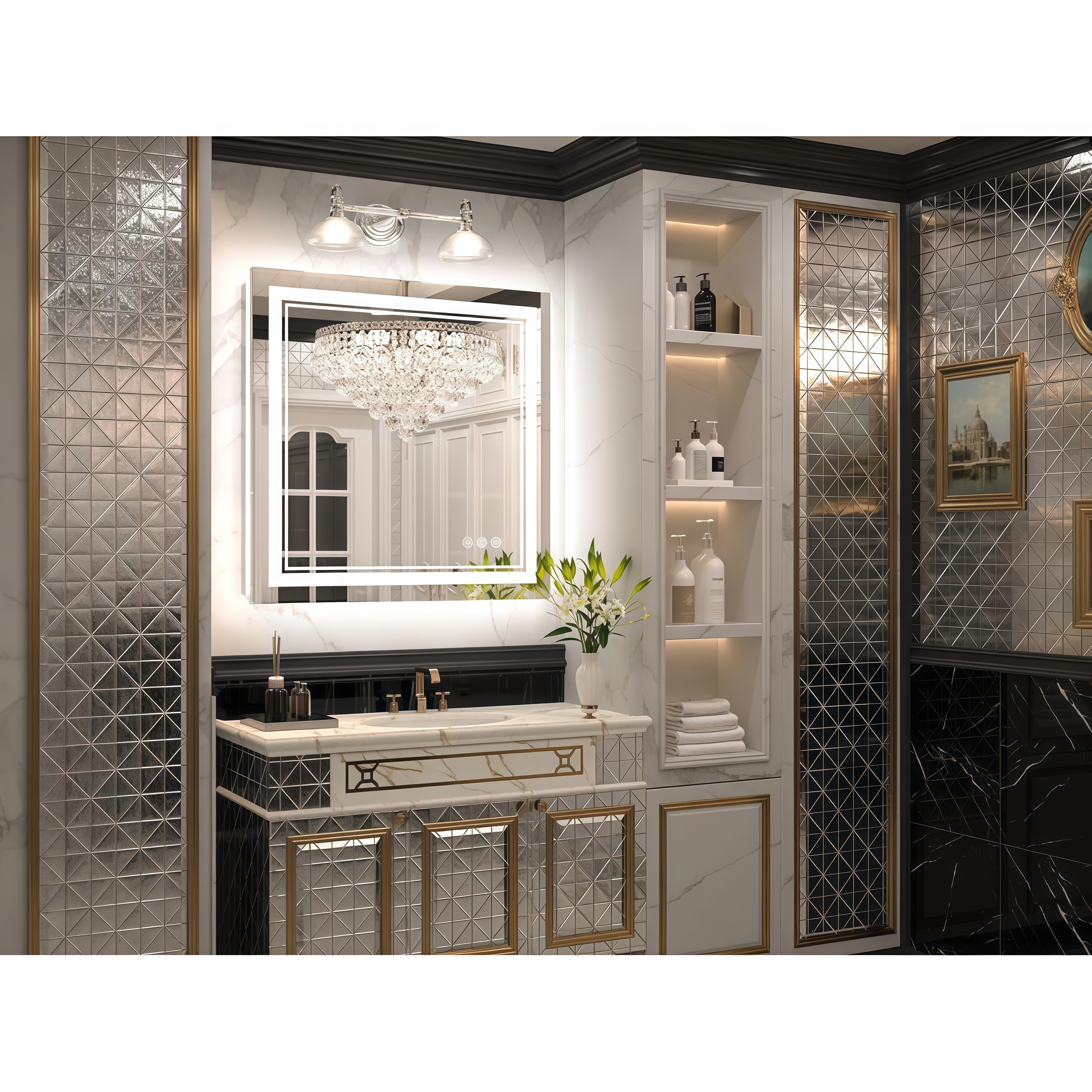Maxax MXML01-99 Framed-Bath-Mirrors - View #2