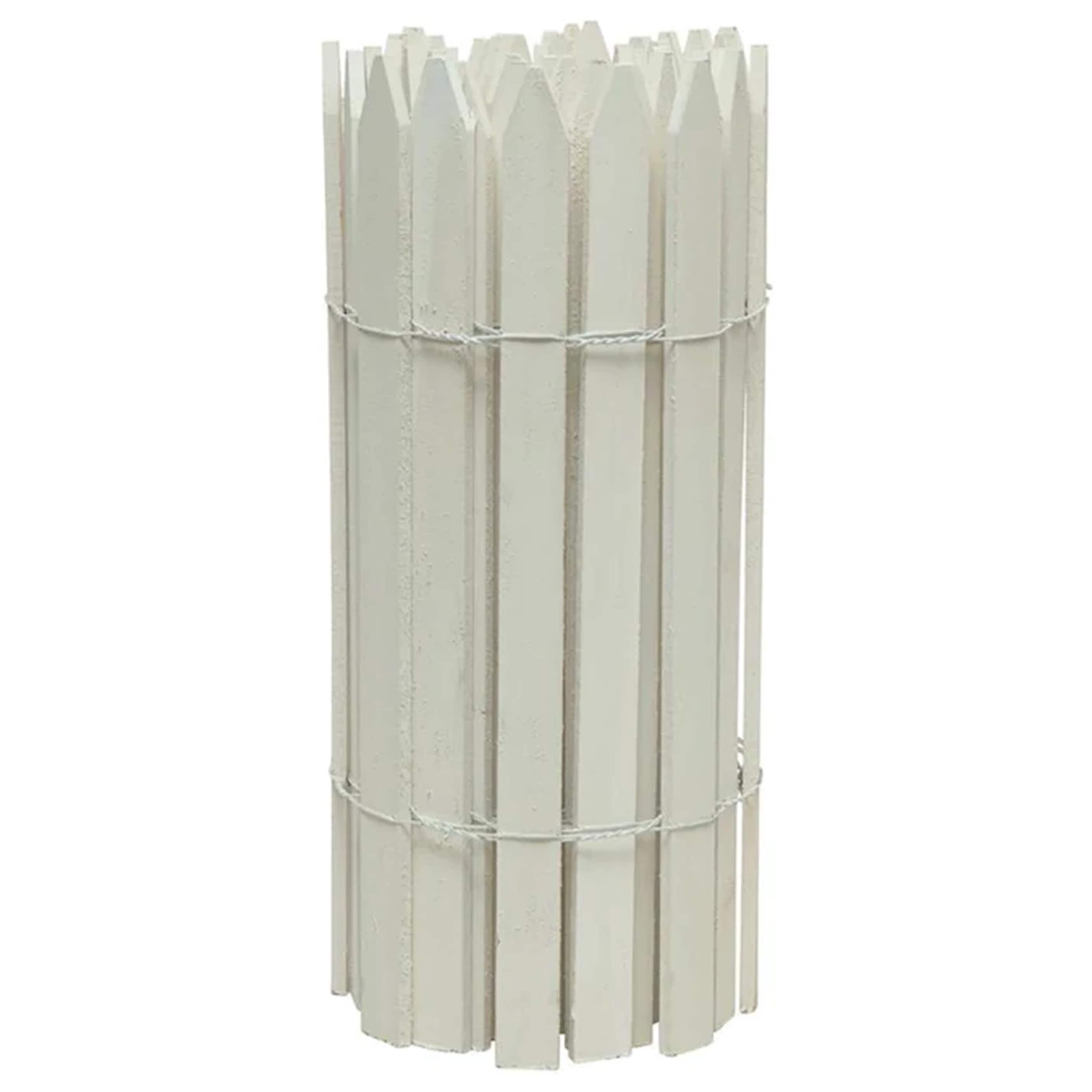 Style Selections 15-ft x 2-ft White Cedar Picket Woven wire Rolled Fencing