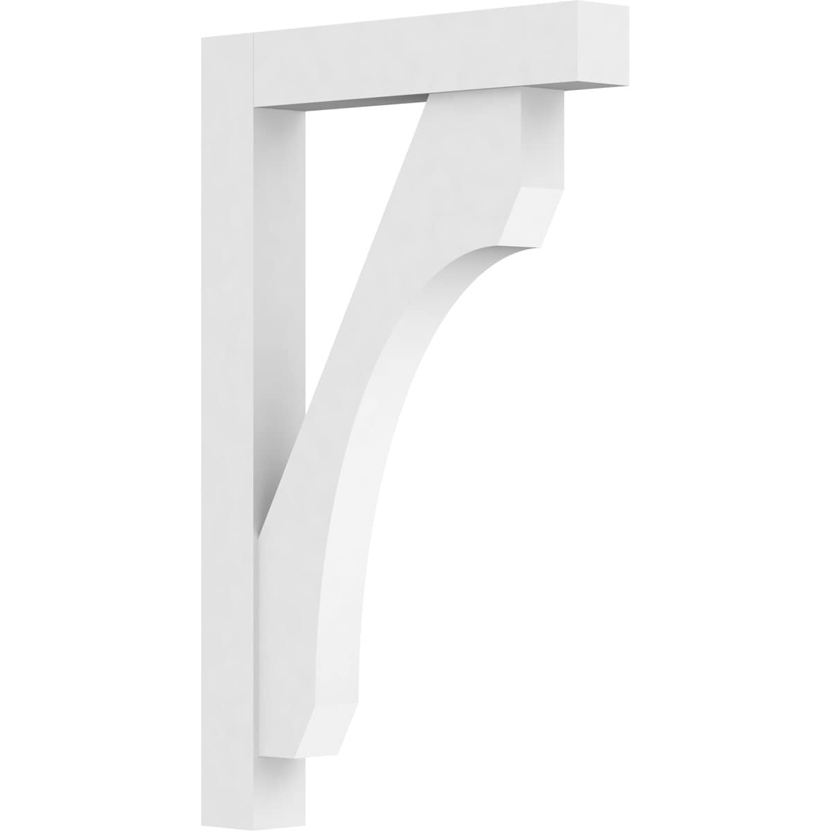 Ekena Millwork BKTP03X24X32LEC05 Standard Legacy 3-in x 24-in x 32-in White PVC Standard bracket