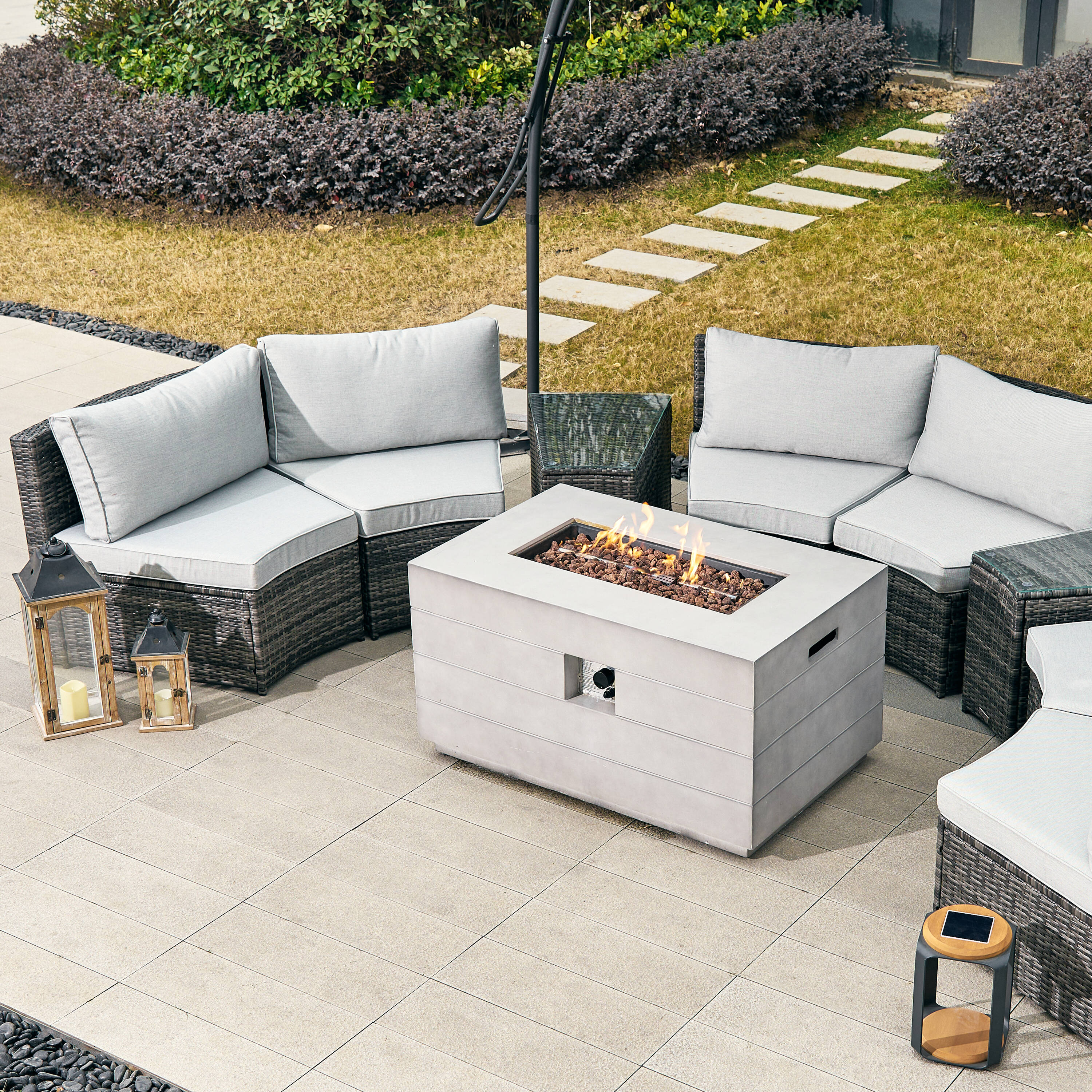 Direct Wicker DWS-1205B6S2T&2150G Patio-Conversation-Sets - View #5