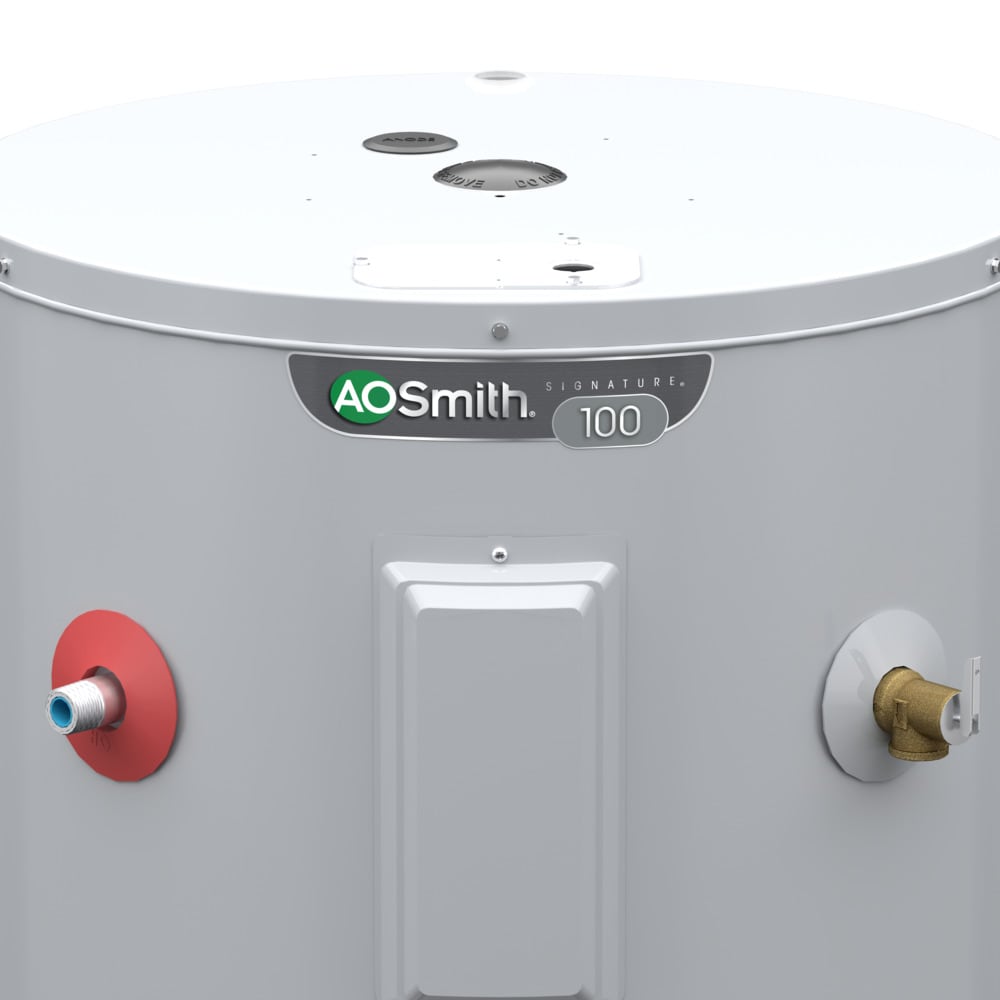 A.O. Smith Signature 100 28-Gallon Lowboy 6-year Warranty 4500-Watt Double  Element Electric Water Heater in the Water Heaters department at