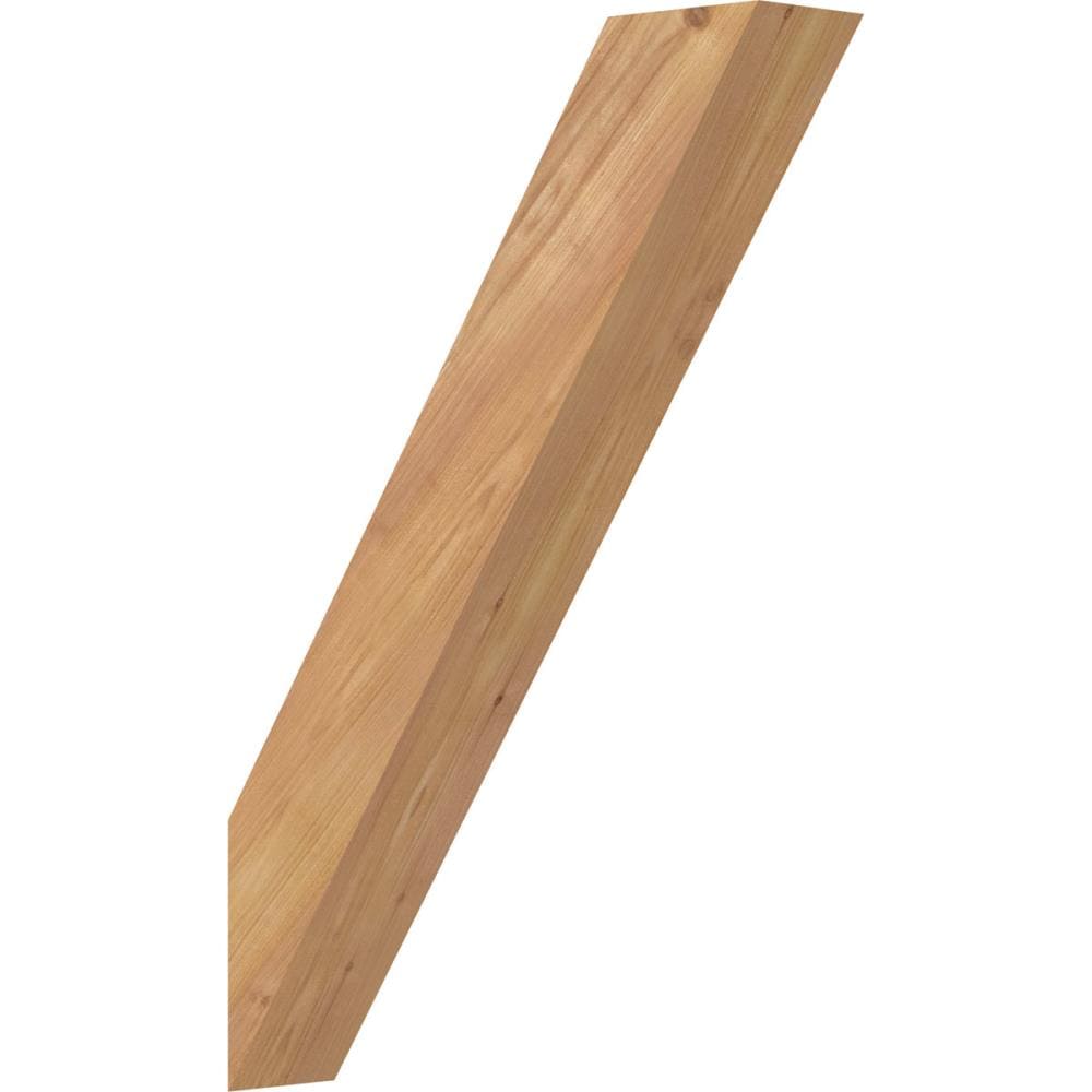 Ekena Millwork BRC04X16X24TRA00SWR 3-1/2-in x 16-in x 24-in Western Red Cedar Unfinished Wood Traditional Smooth Knee Brace