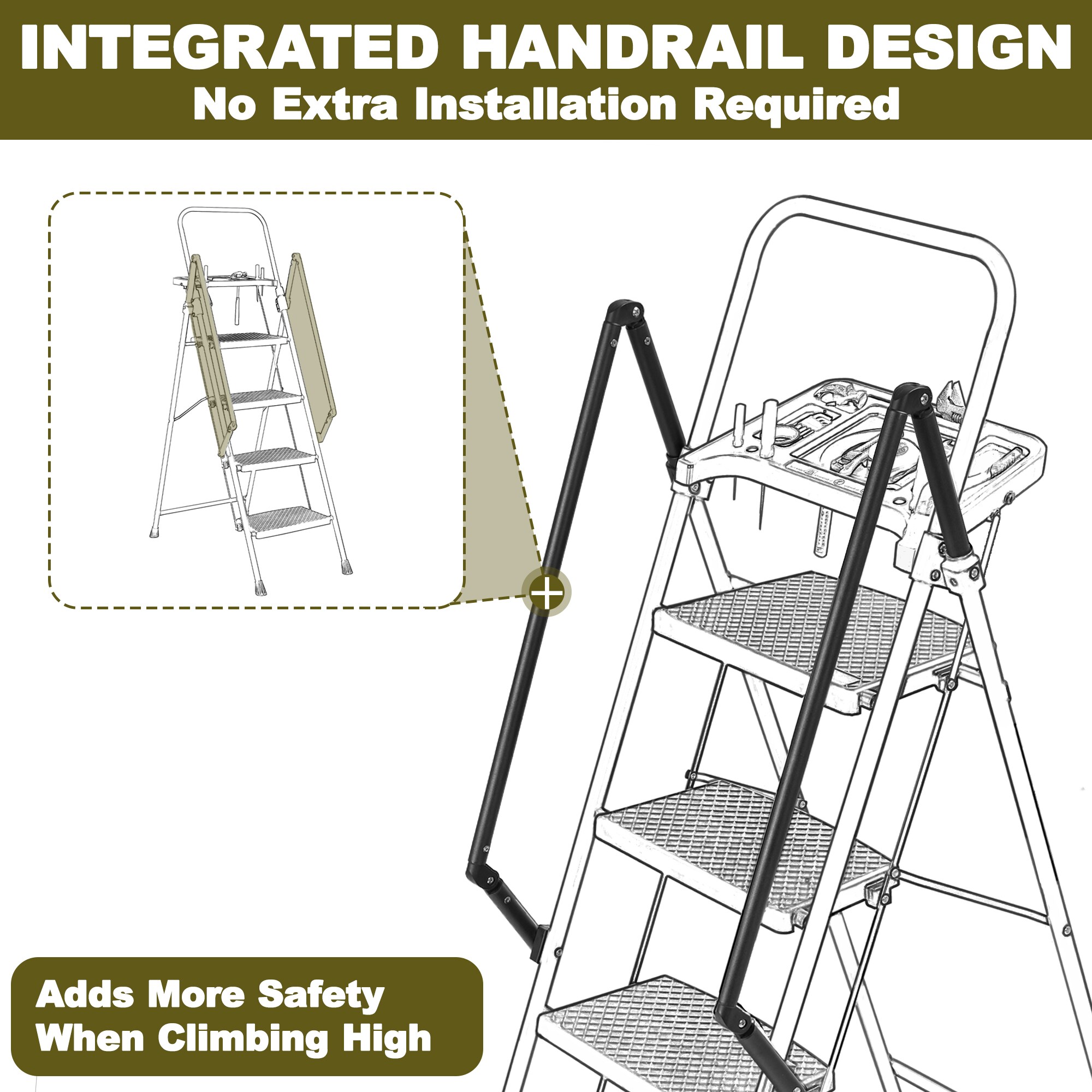 Tatayosi T-FST-T4B-GS Step-Ladders - View #12