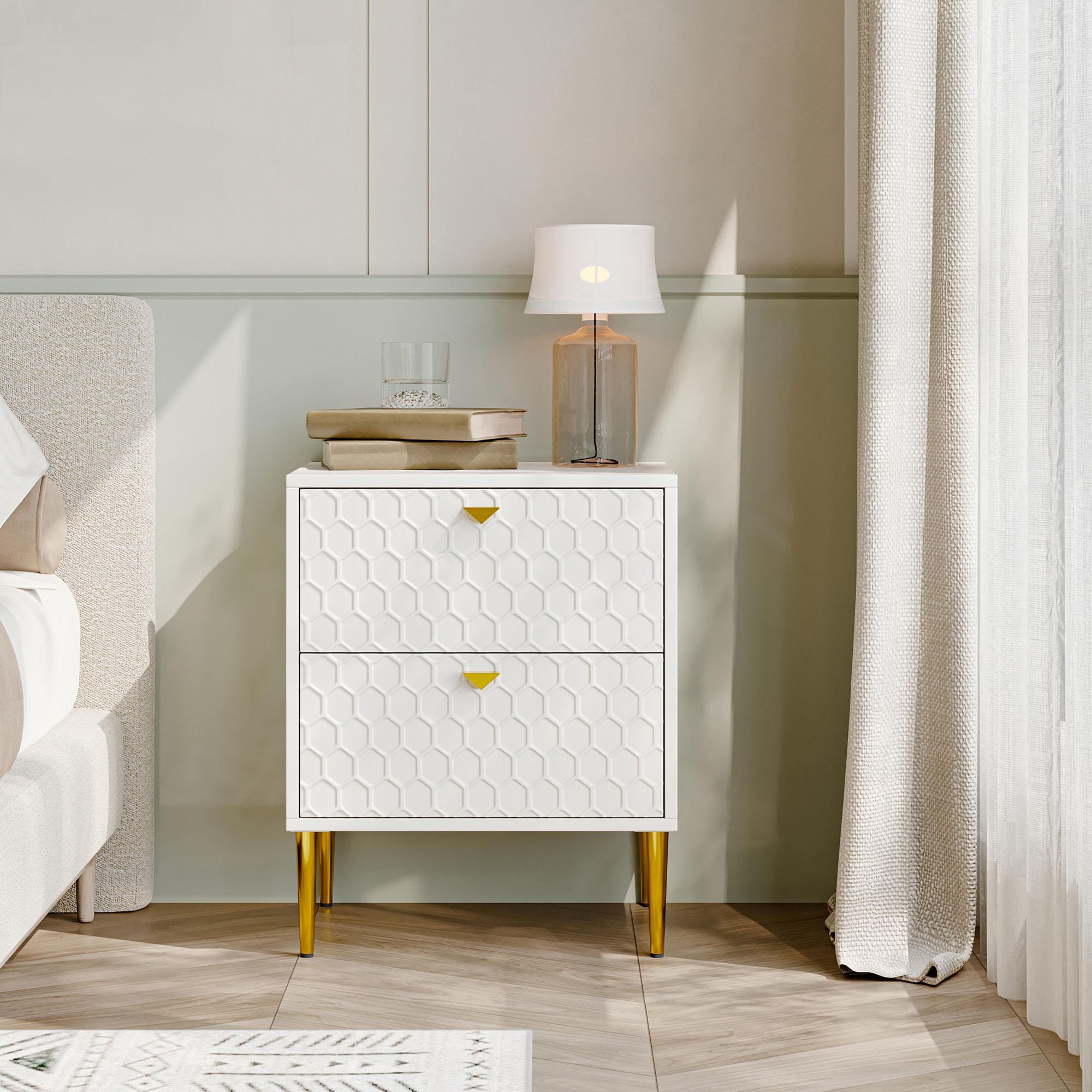 Clihome nightstands White Nightstand in the Nightstands department at ...