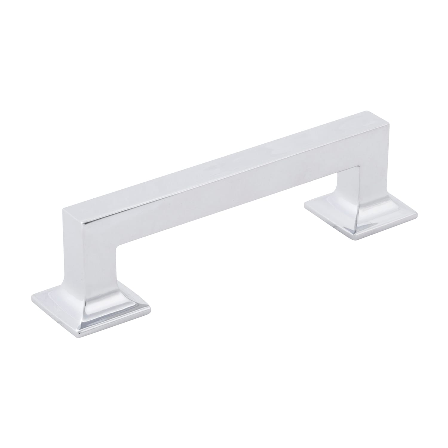 Hickory Hardware P3011-CH Studio 3-3/4-in , 96mm Center to Center Chrome Rectangular Handle