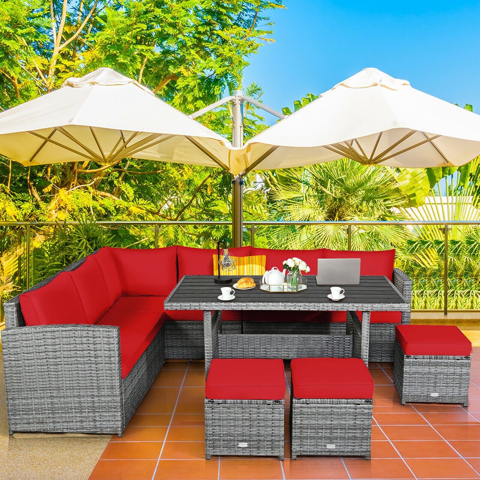 Slickblue D-CO-+ERC09176WH Patio-Sofas-Daybeds - View #2