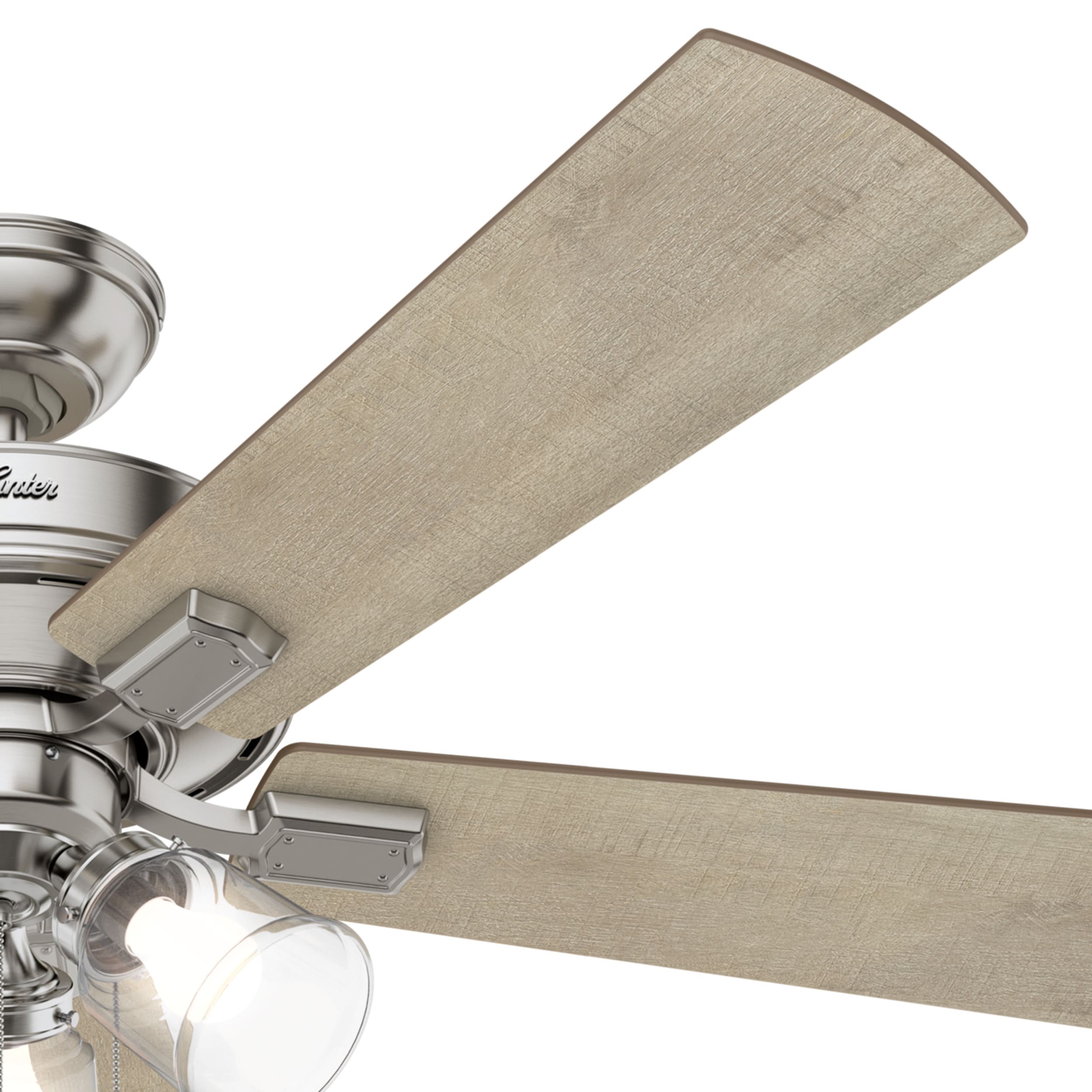 52'' Brushed Nickel Ceiling Fan with LED Lights