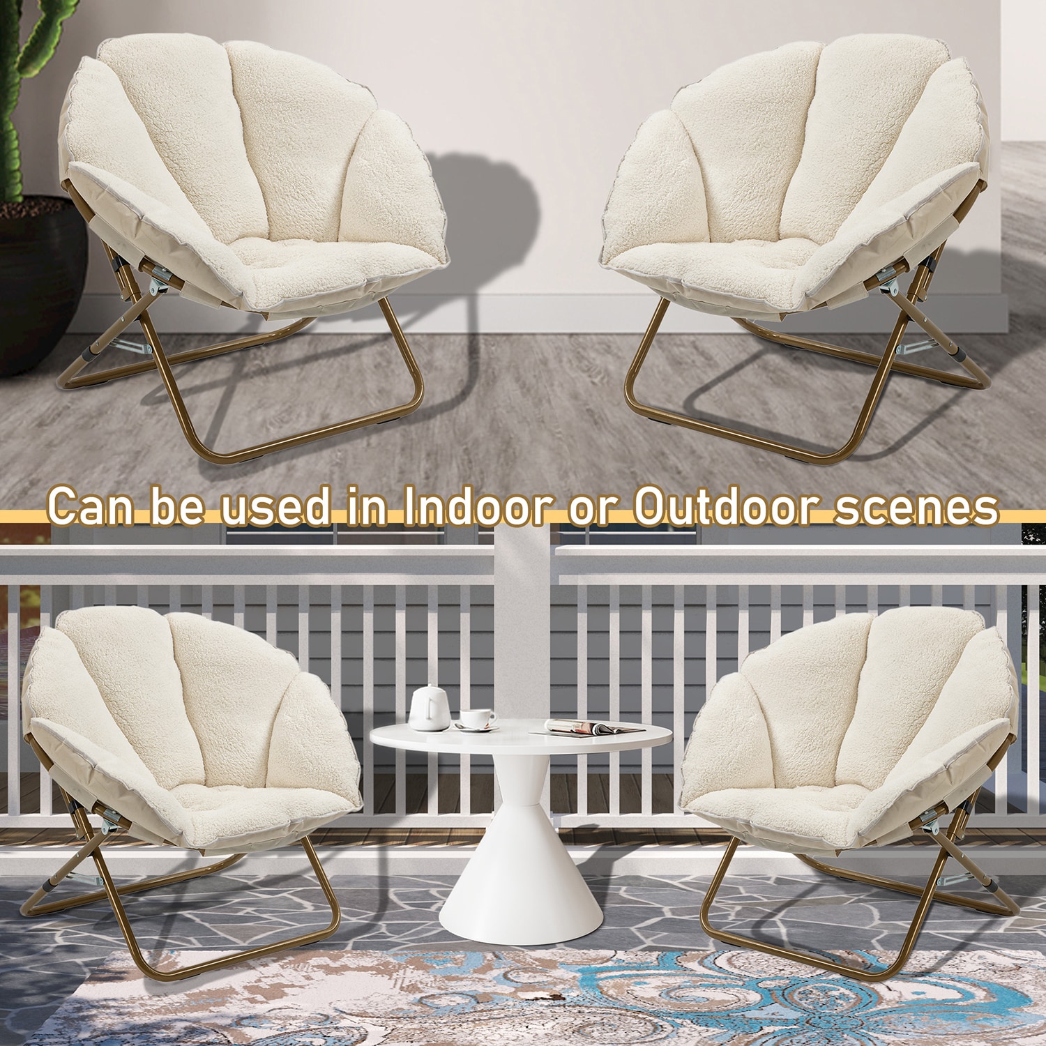 Clihome CL-852WH Patio-Chairs - View #6