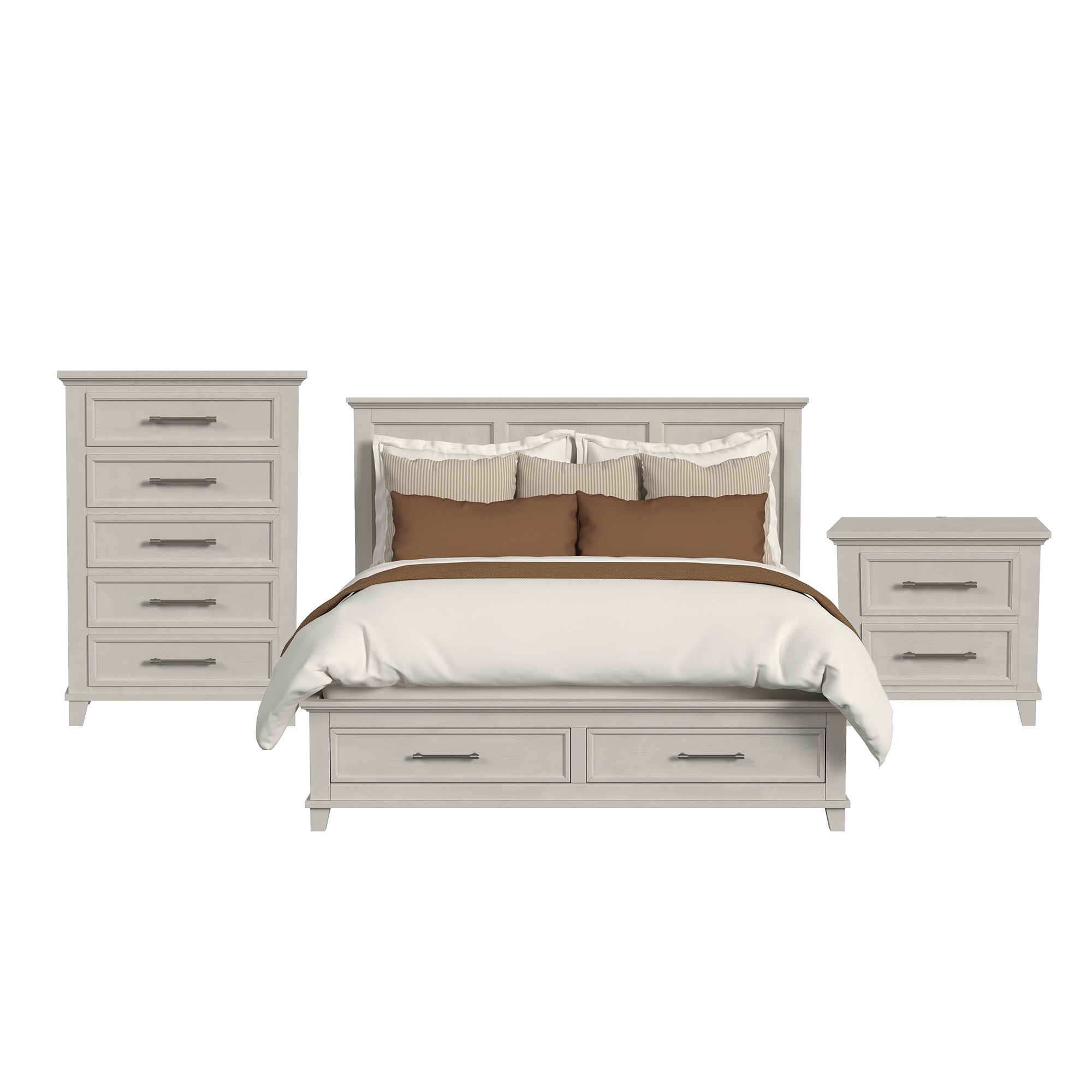 Picket House Furnishings Henrik Ivory King Bedroom Set #B-13030-7-KSB-3PC