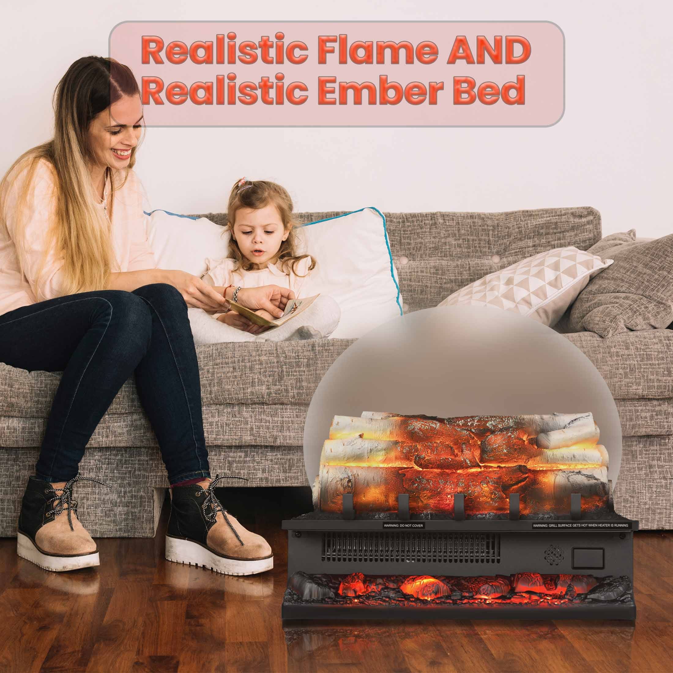 COWSAR L360CP Electric-Fireplace-Logs - View #5