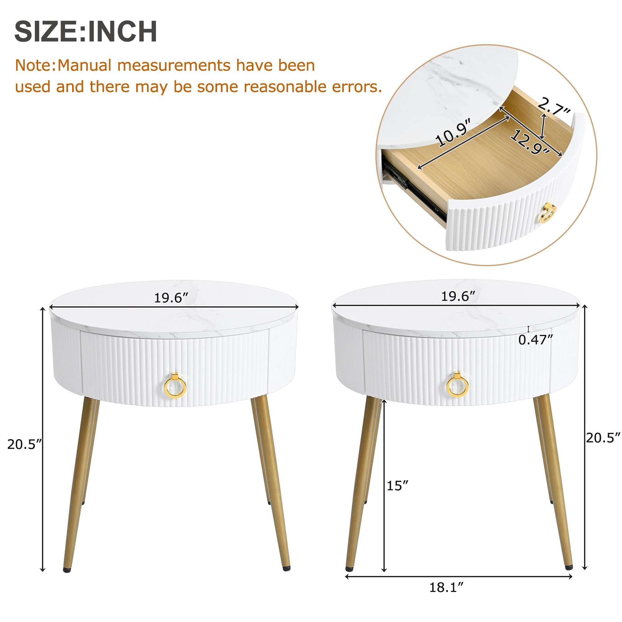 Mondawe MO-JH052-014BL End-Tables - View #7