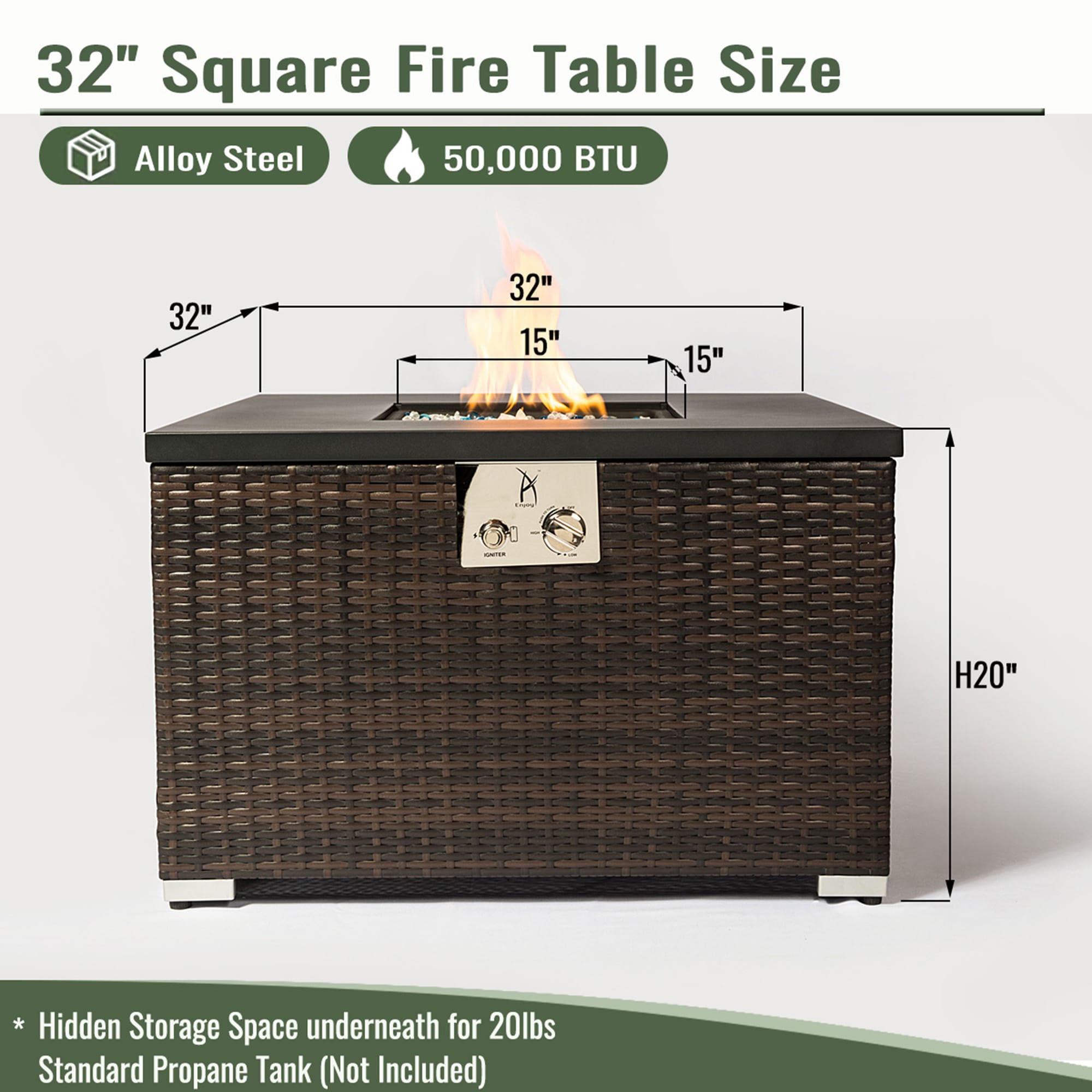 SINOFURN SYA640113BN Outdoor-Gas-Firepits - View #3