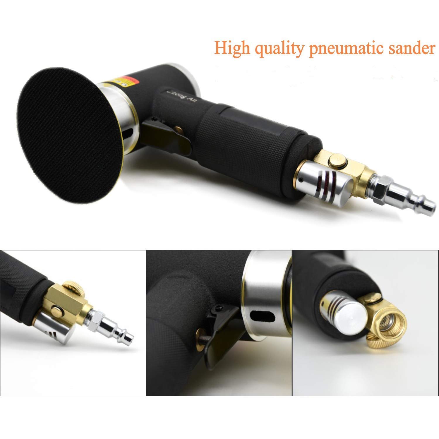 KIWDZFU 2 3 inch Mini Orbital Sander Air Dual Action Sander Air ...