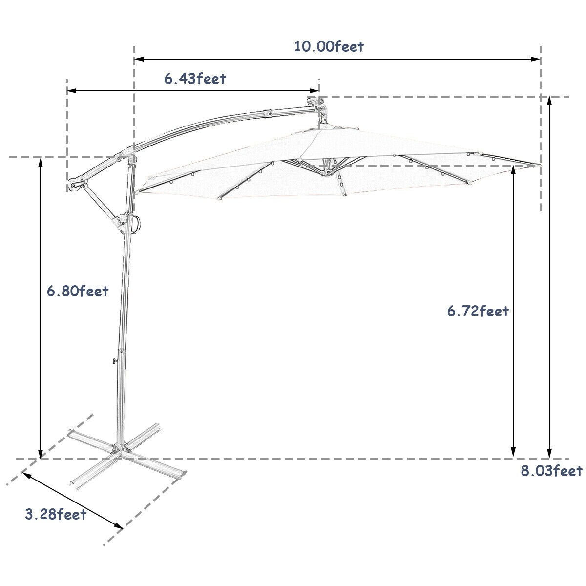 Clihome CWCH-OP70AD282NY Umbrellas-2 - View #5