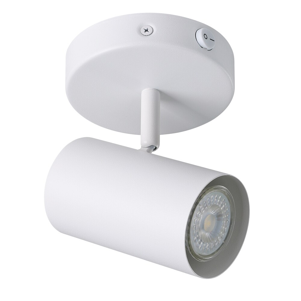 EGLO 206039A Calloway 2.67-in 1-Light White dimmable Gu10 Pin Base Transitional Track Bar