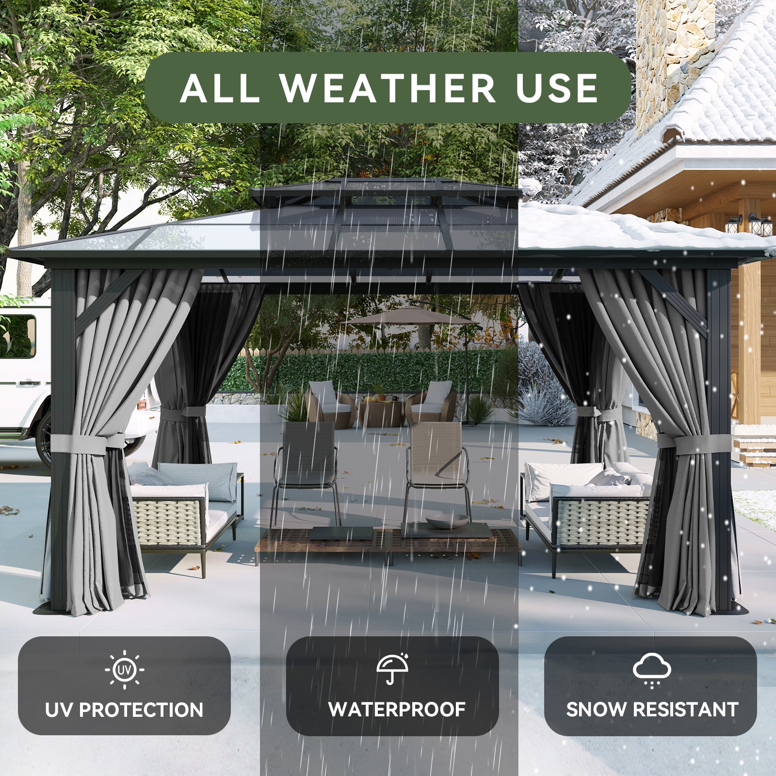 AOXUN AX-401G13 Wood-Resin-Gazebos - View #7