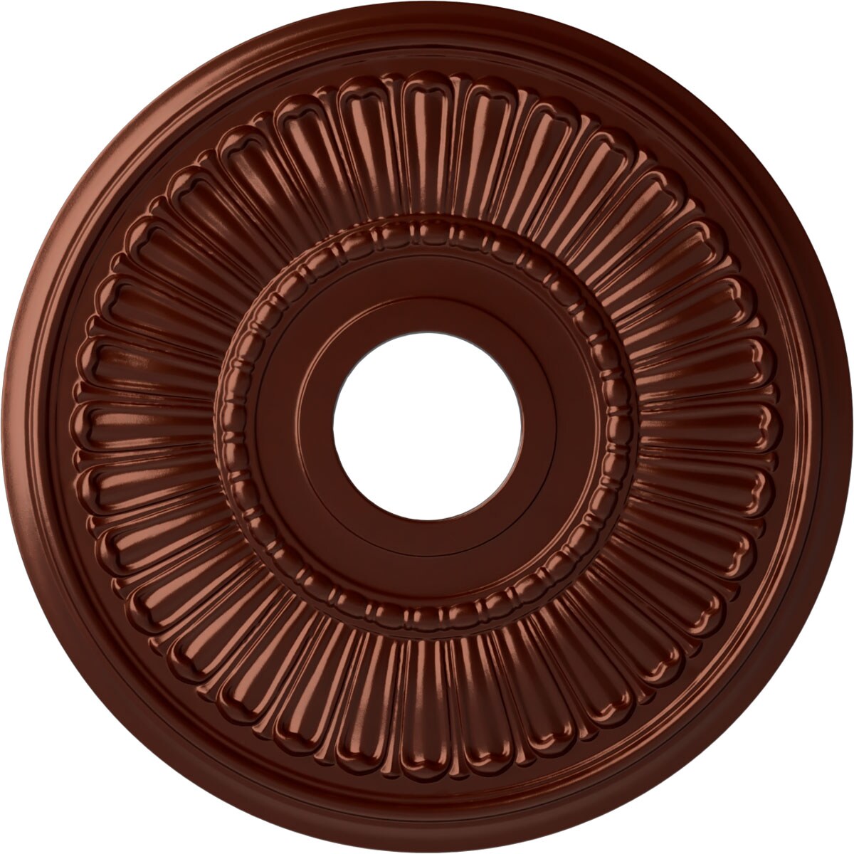 Ekena Millwork CM16MLACS Melonie 16-in W x 16-in L Painted Antique Copper Polyurethane Whole Ceiling Medallion