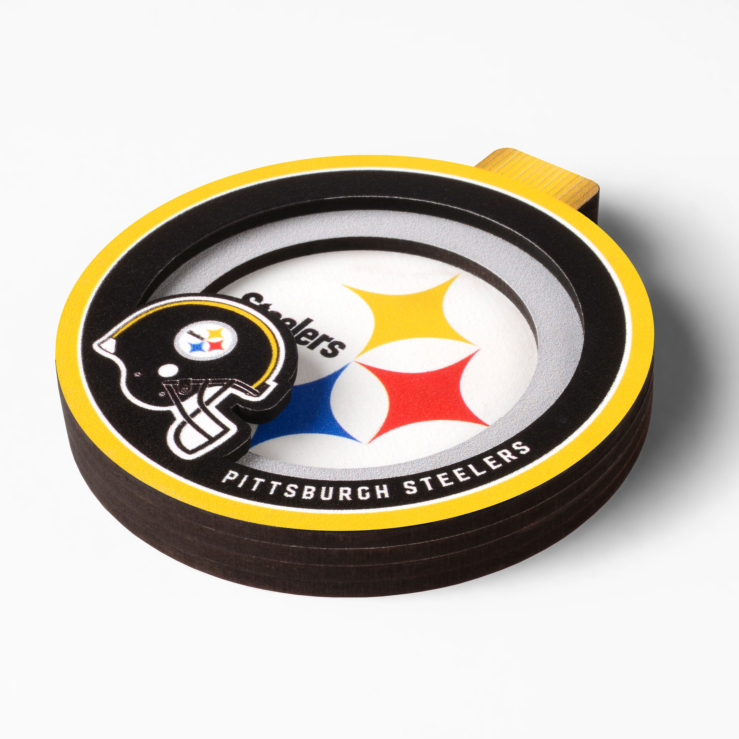 Pittsburgh Steelers NFL StadiumView Layered Wood Christmas Ornament