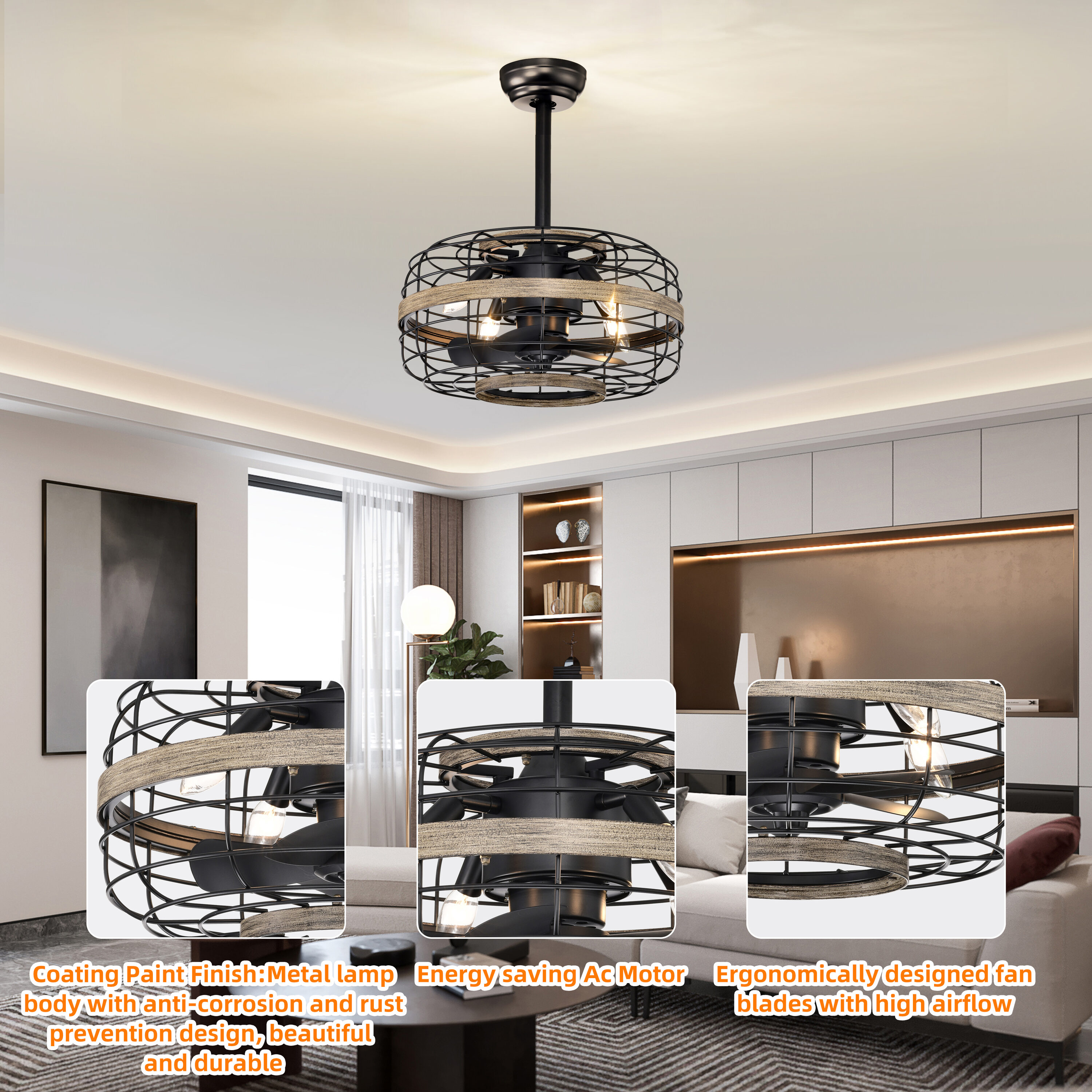 Flynama W1032-CF026AB Ceiling-Fans - View #5