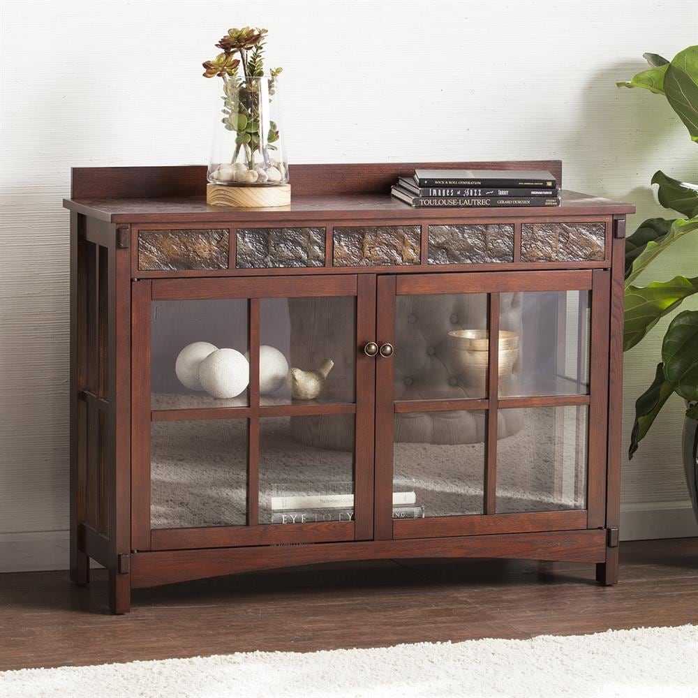 Boston Loft Furnishings ATG0092 Conall Mission/Shaker Red-washed Espresso Sideboard