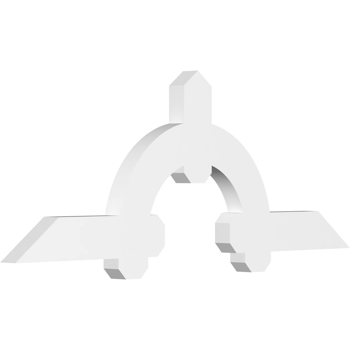 Ekena Millwork GBP048X18X0204ERI00 Ericson White PVC Gable bracket