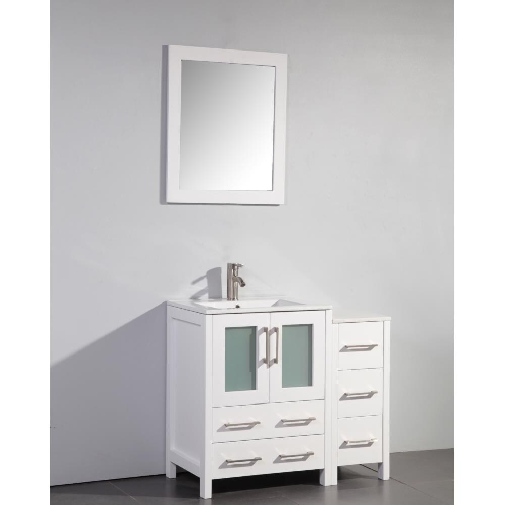 Vanity Art VNTY1185 36 in. Single Sink Bathroom Vanity Set White