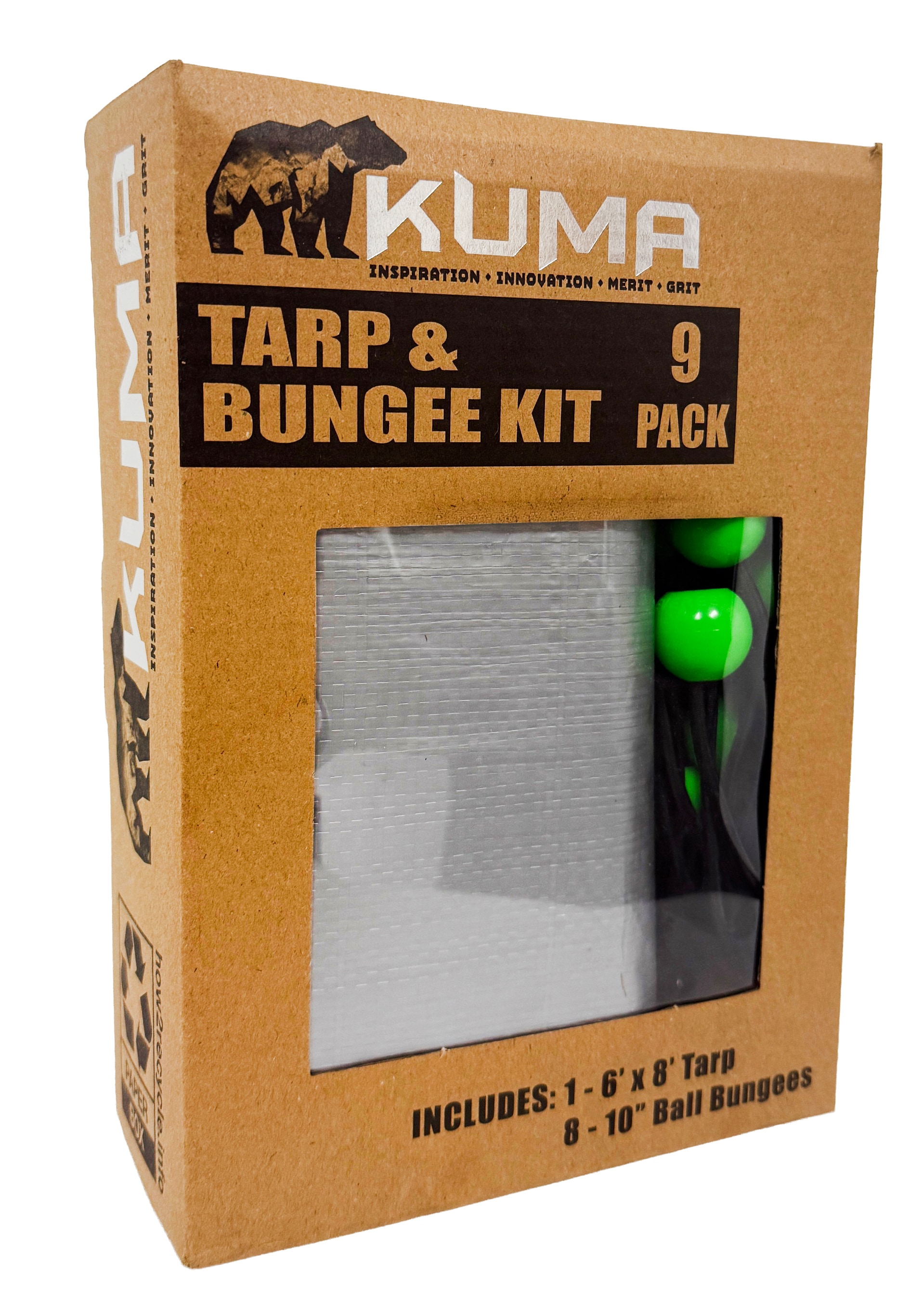 KUMA 6-ft x 8-ft Silver Standard Polyethylene 5.1-mil Tarp TBG-3