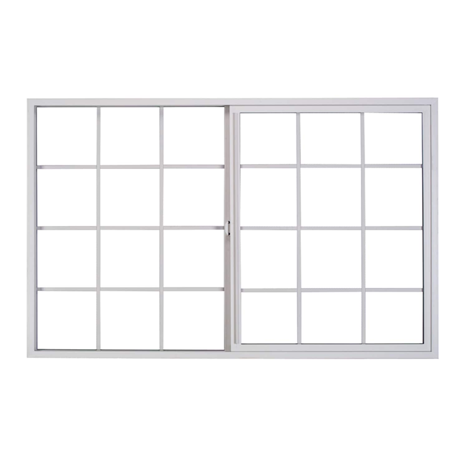 Milgard Style Line Left-operable Vinyl White Sliding Window Half Screen ...