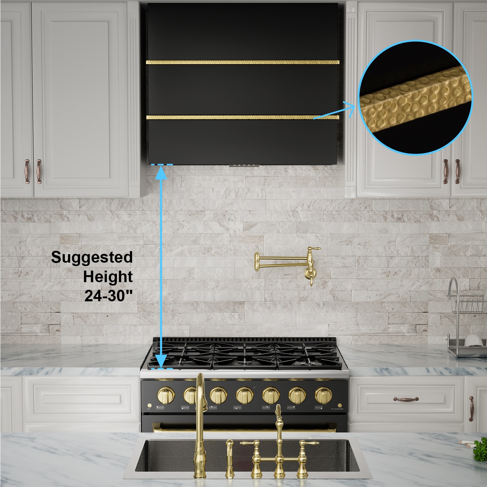 Akicon AK-HS30HC-JBG Wall-Mounted-Range-Hoods - View #4
