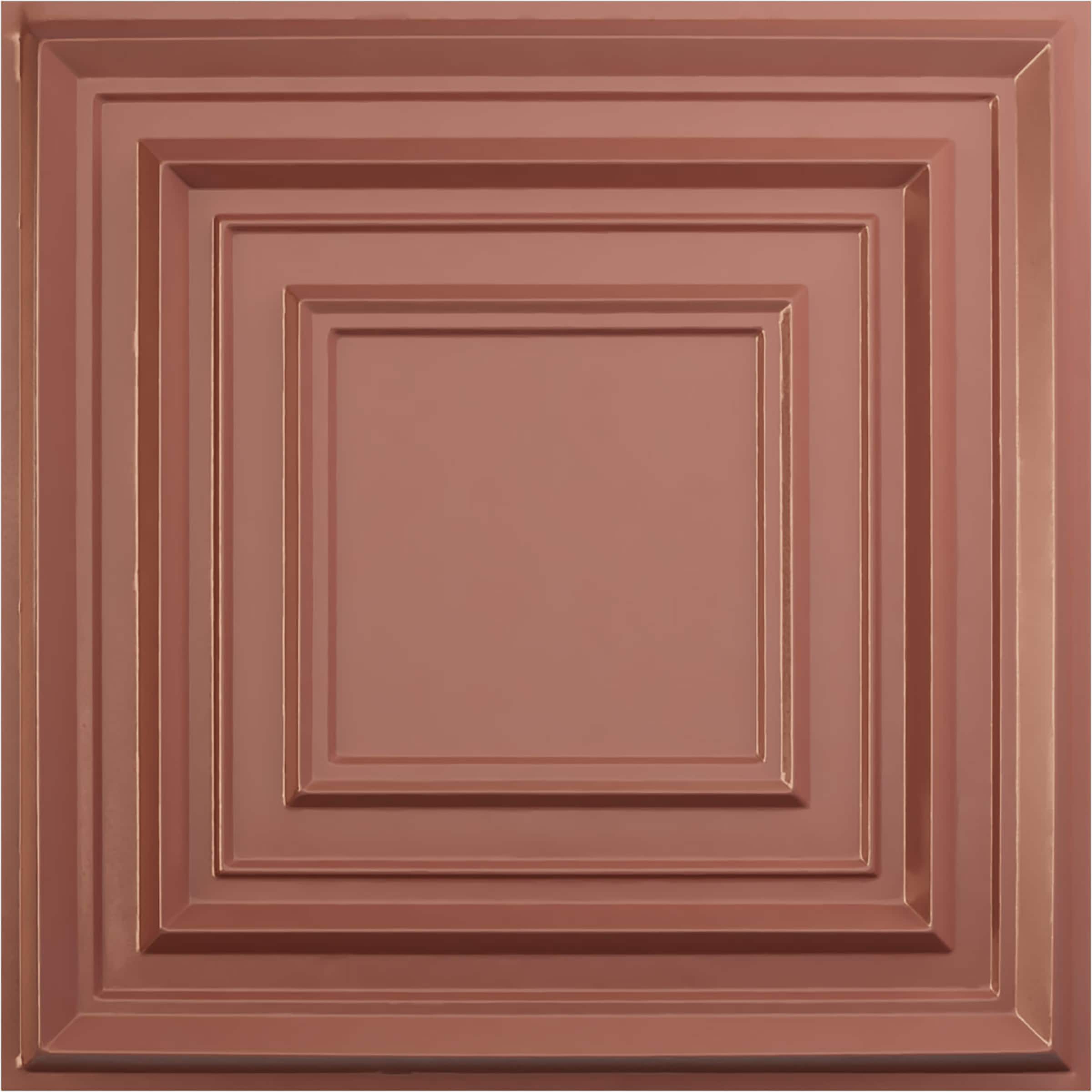 Ekena Millwork WP20X20MXFCP-CASE-12 19-5/8-in x 19-5/8-in Embossed Paintable/Stainable Pink PVC Wall Panel ( 12 -Pack, Covers 32.04-sq ft )