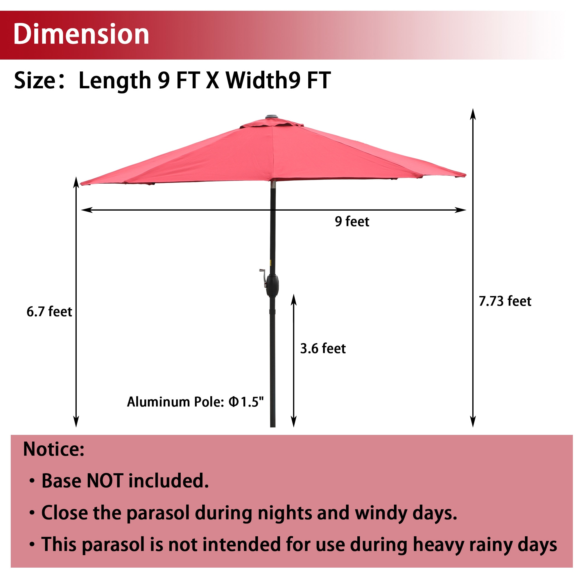 CASAINC EDWF9004 Umbrellas-2 - View #7