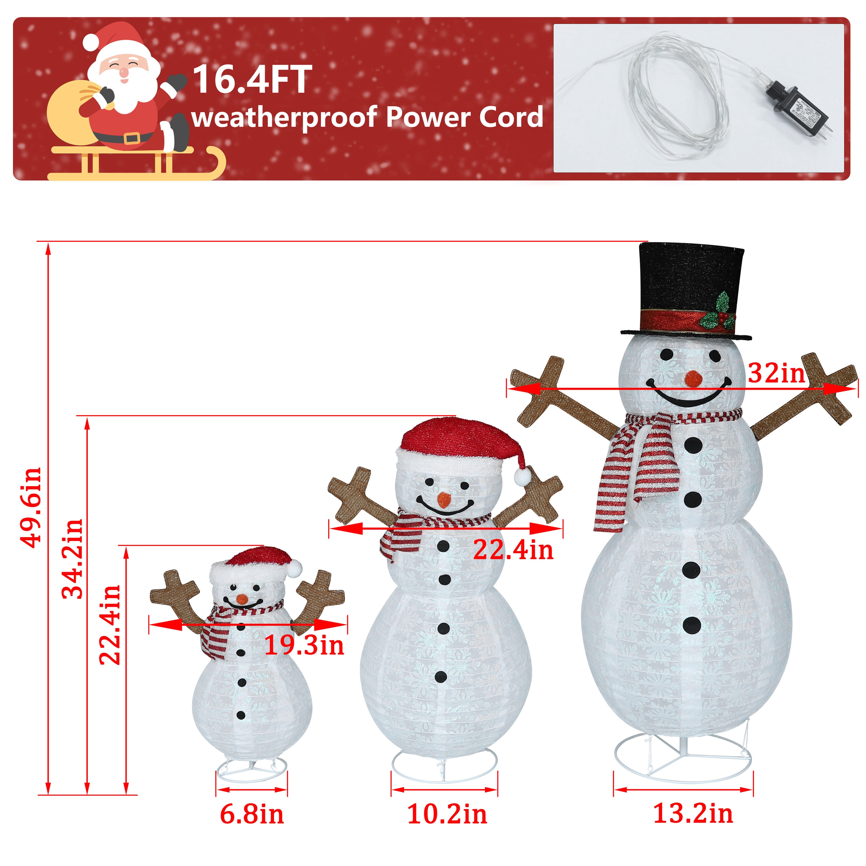 VEIKOUS PG0403-09-14 Outdoor-Christmas-Decor - View #3