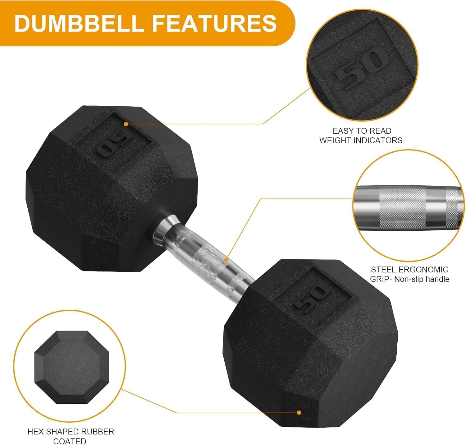 GAOMON CES-E38KOE-0Z71HB0 dumbbells - View #5