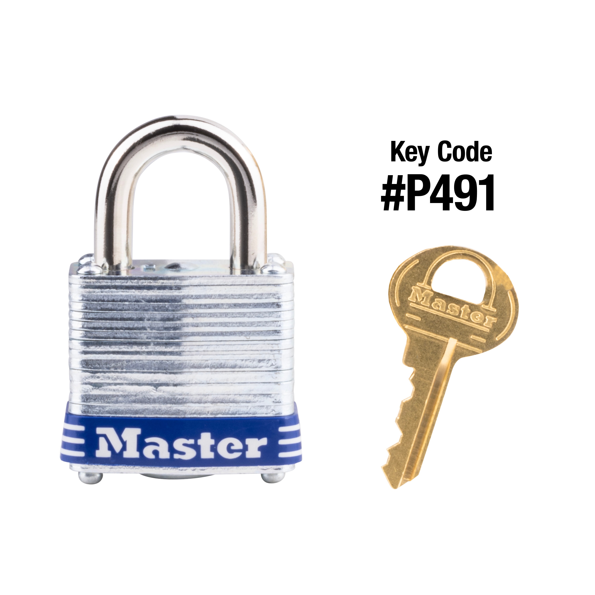 (Keyed Alike to #P225) 9/16-in Shackle x 1.263-in Width Steel Keyed Padlock | - Master Lock 7KA-P225