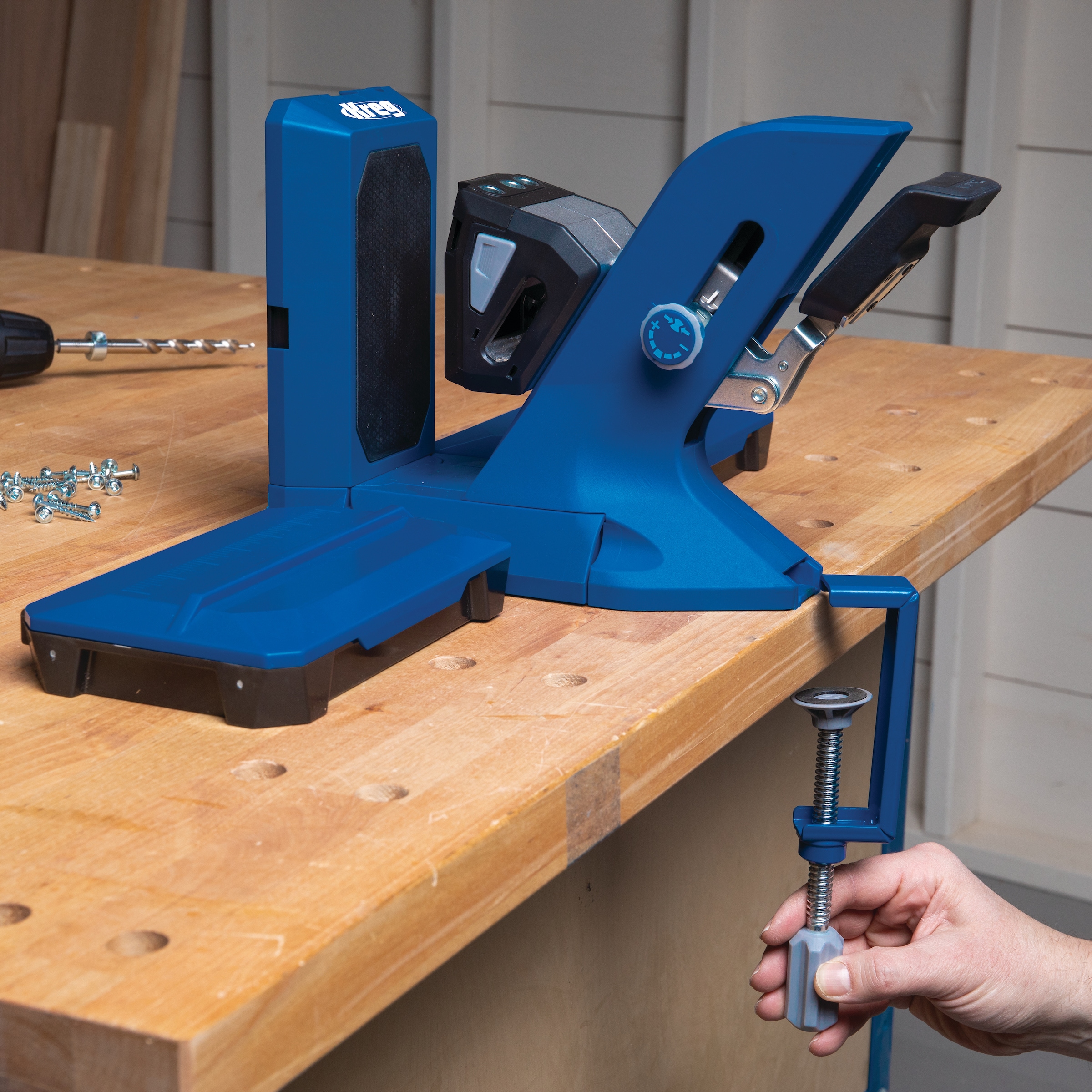 Kreg Pocket-Hole Jig 720PRO - Advanced One-Motion Clamping, Automaxx  Technology, GripMaxx Anti-Slip, for Rock-Solid Joints in Various  Thicknesses in the Woodworking Tool Accessories department at