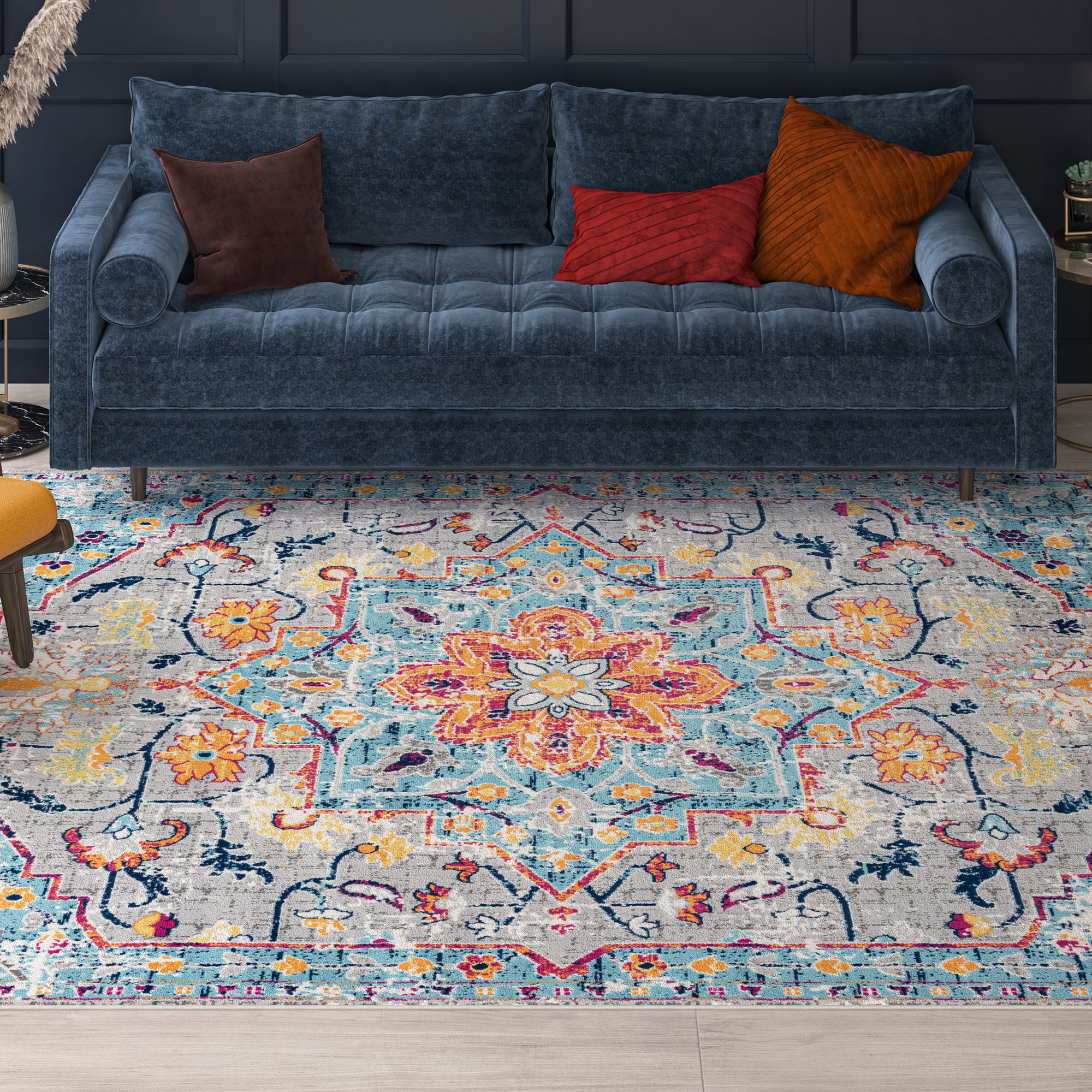 Tayse DYN1509 5X8 Dynamic 5 x 8 (ft) Loomed Polypropylene Gray Rectangular Indoor Area rug