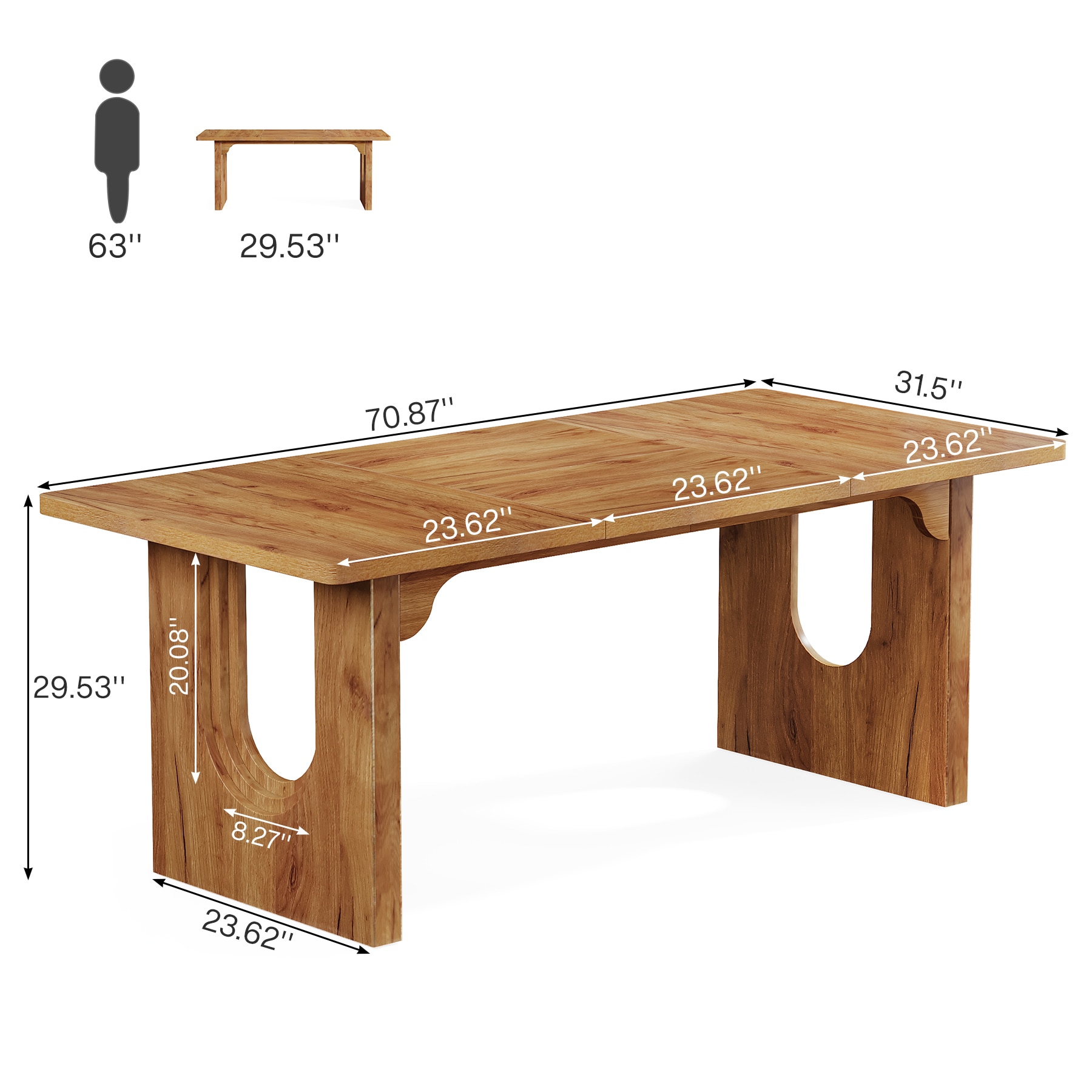 Tribesigns LWFD-J0301 Office-Tables - View #9