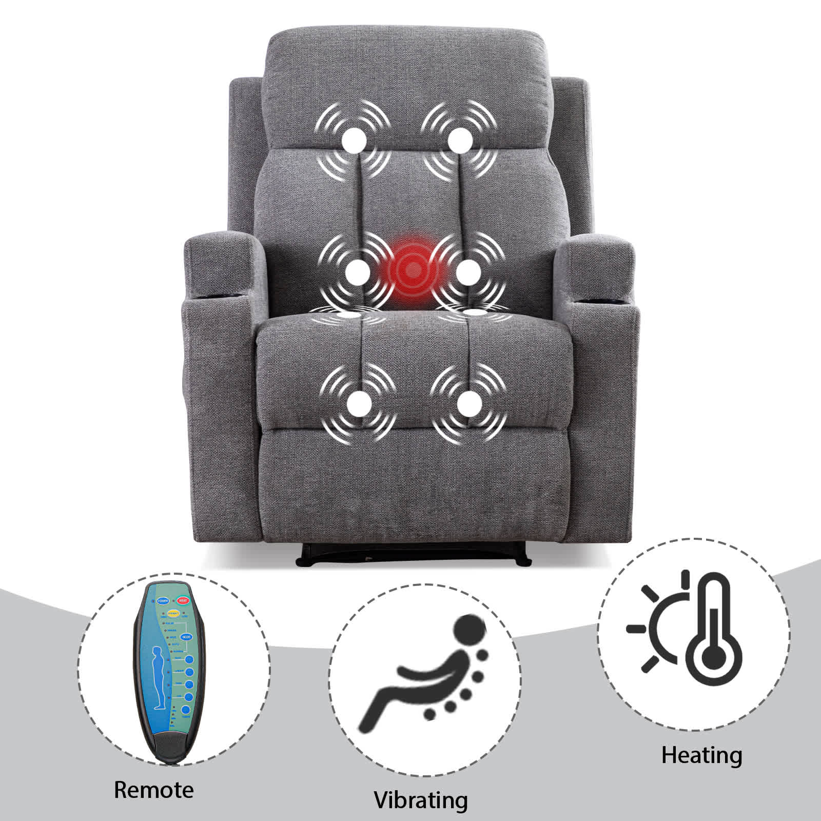Bestier USLOW-L504832C-SR recliners - View #4