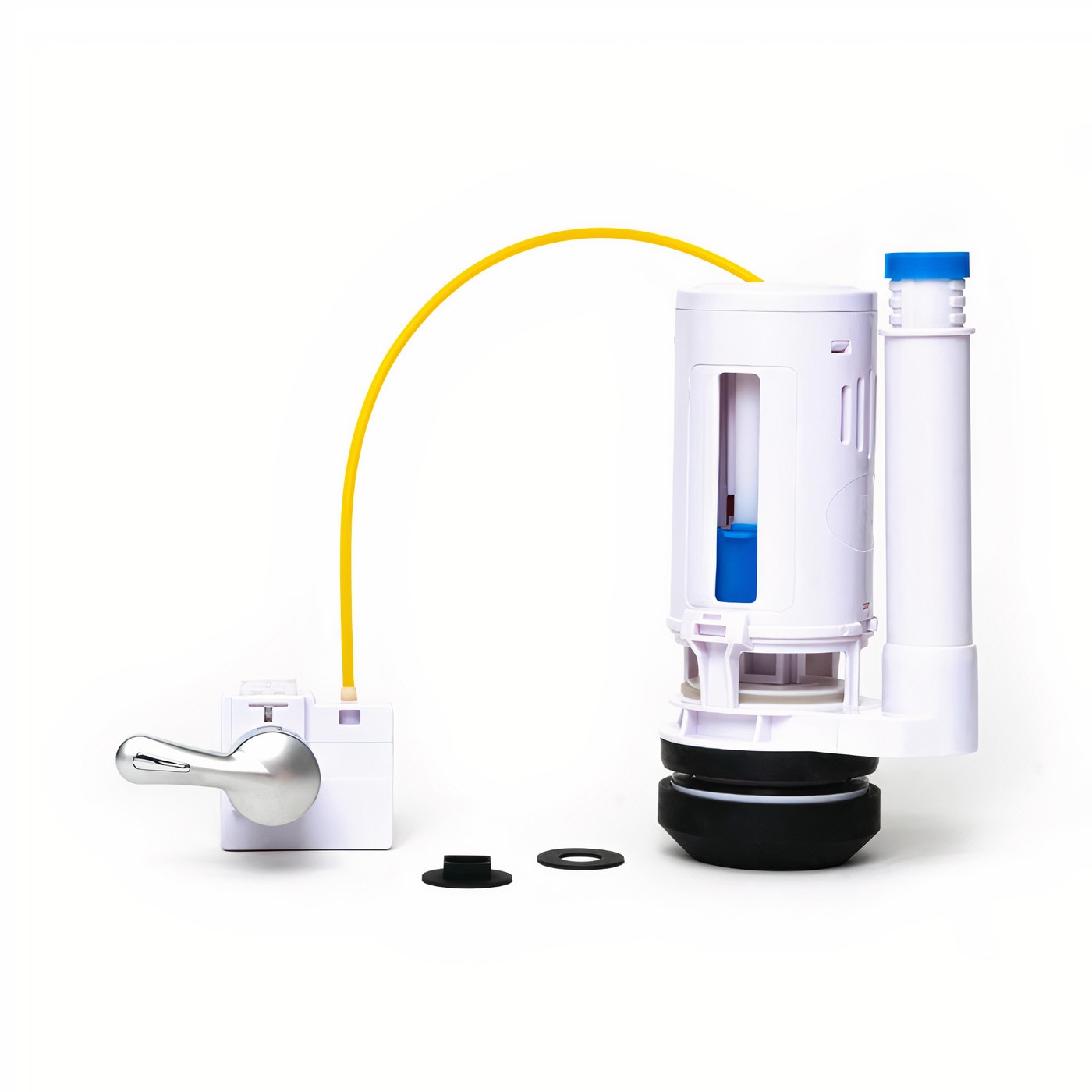 Smarter Flush SF0100B 2-in White Plastic Universal Fit Dual flush conversion valve with handle for Universal