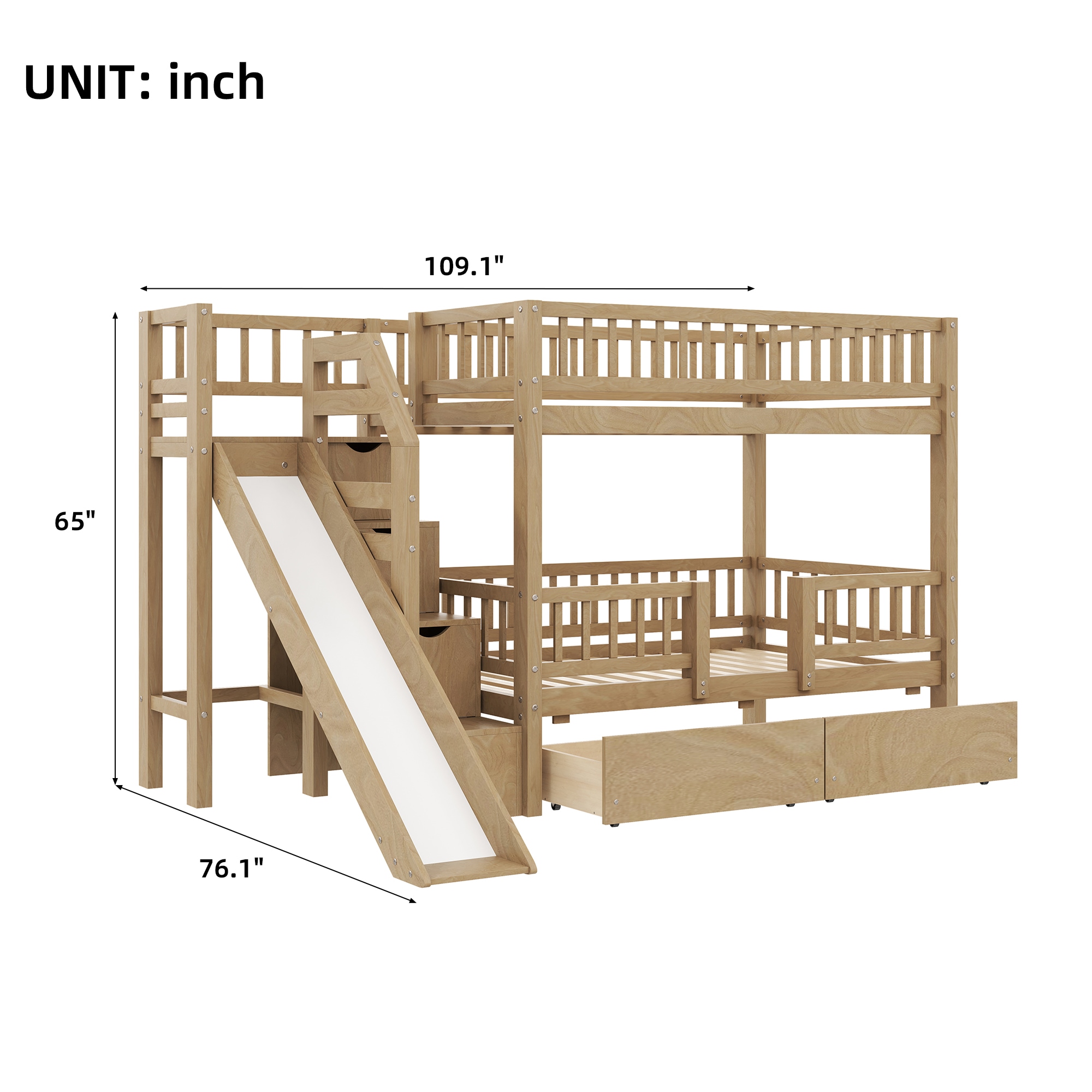 ModernLuxe L3P-N7090000476D Bunk-Beds - View #3