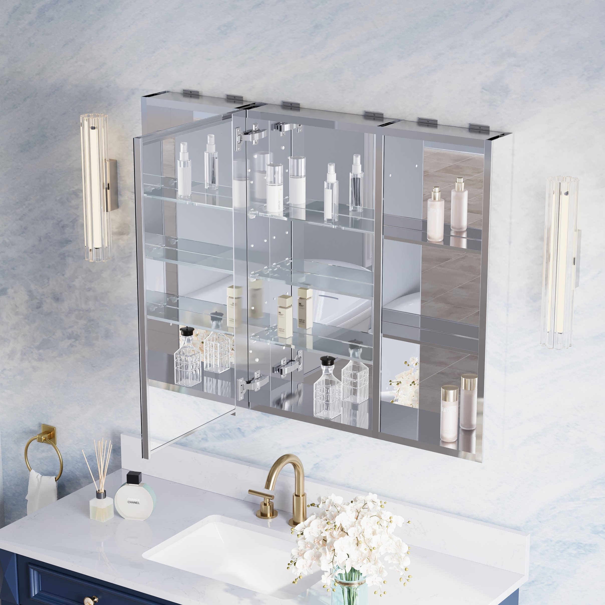 WELLFOR 1230MCB16L1230MC Bathroom-Wall-Cabinets - View #4