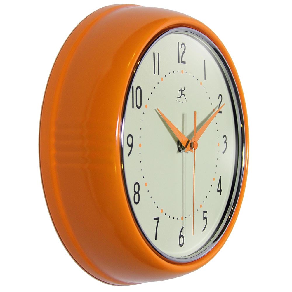 Infinity Instruments 10940 ORANGE Indoor-Outdoor-Clocks - View #2